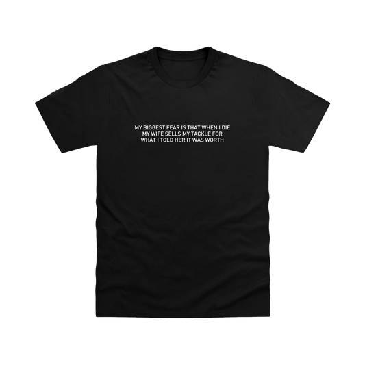 Deep Black Printed T-shirt Front