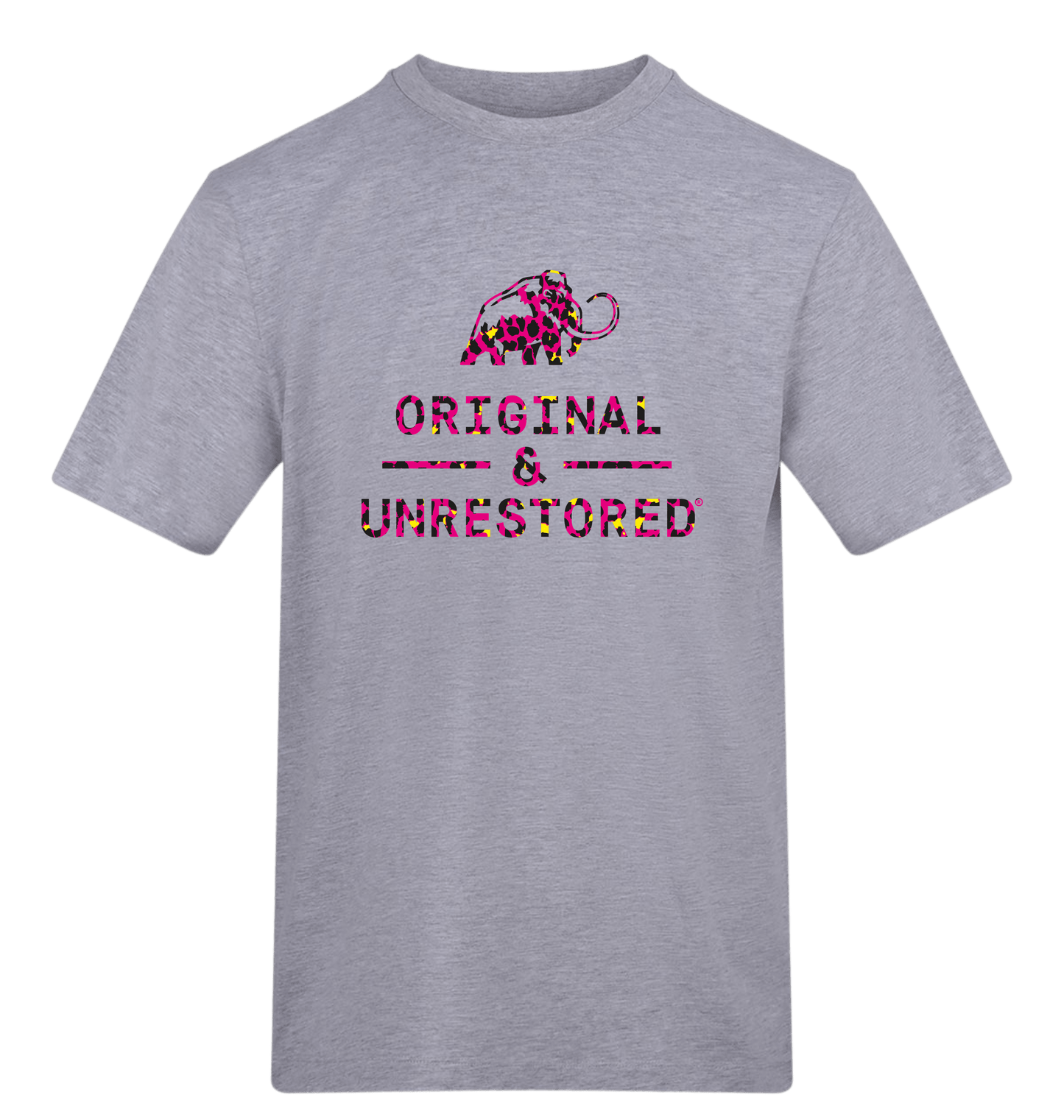 Heather Grey Printed T-shirt Front