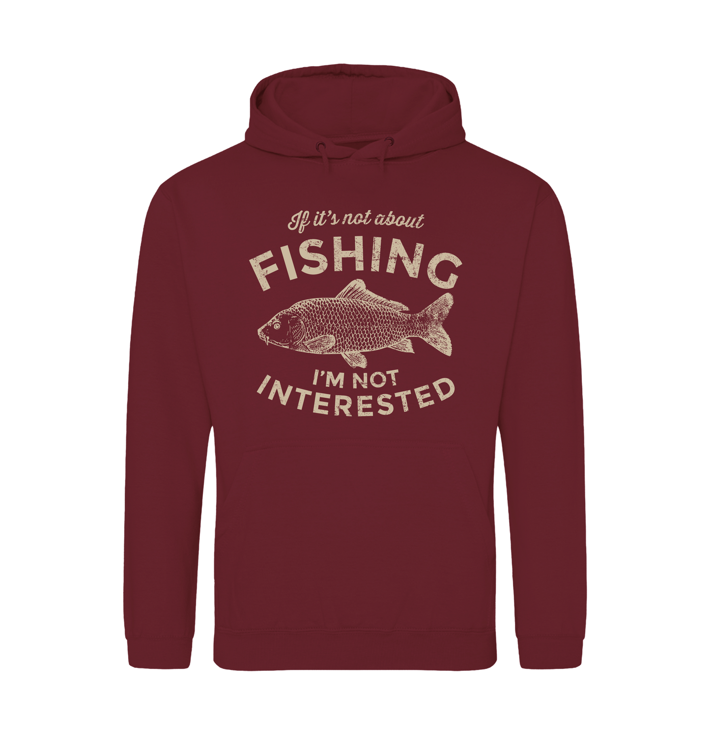 Burgundy Printed Hoody Front