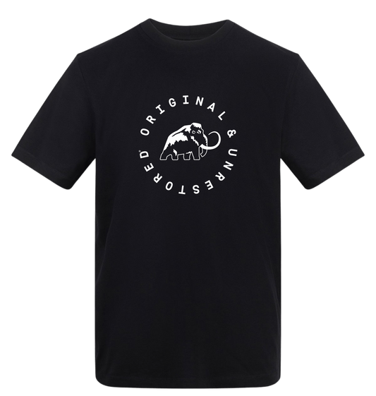 Deep Black Printed T-shirt Front