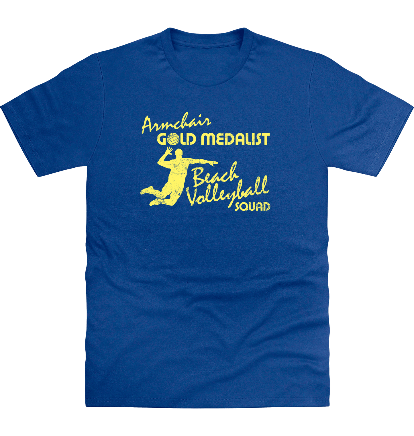Royal Blue Printed T-shirt Front