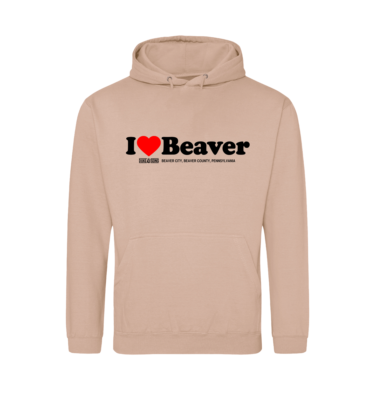 Peach Perfect Printed Hoody Front