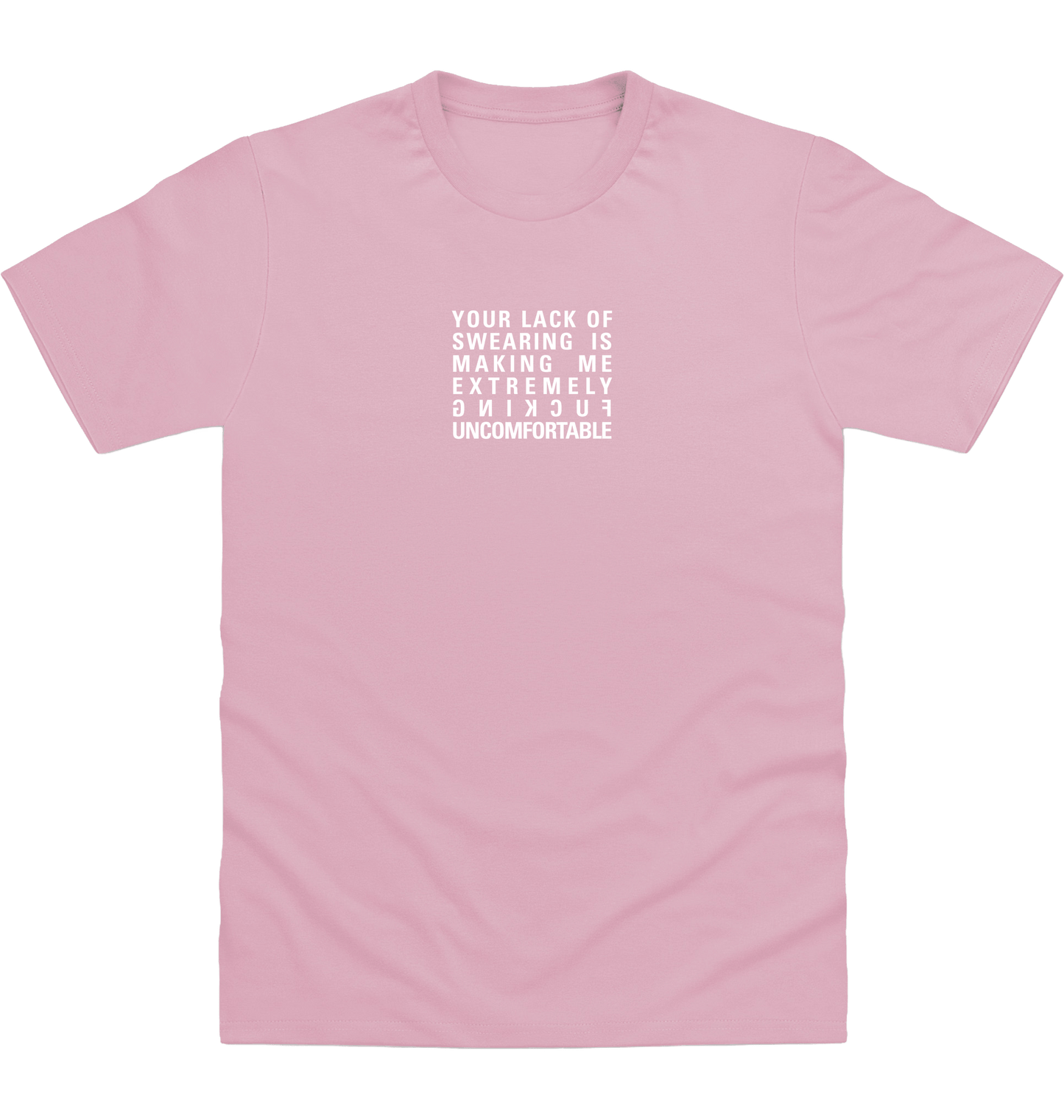 Baby Pink Printed T-shirt Front