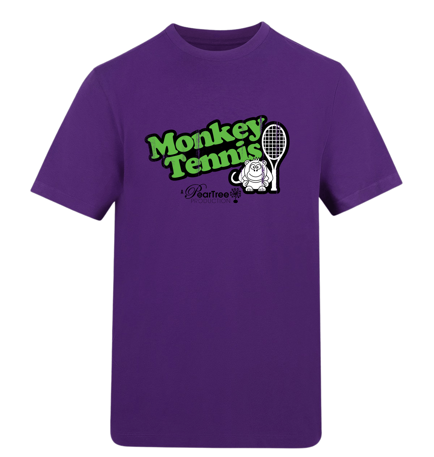 Purple Printed T-shirt Front