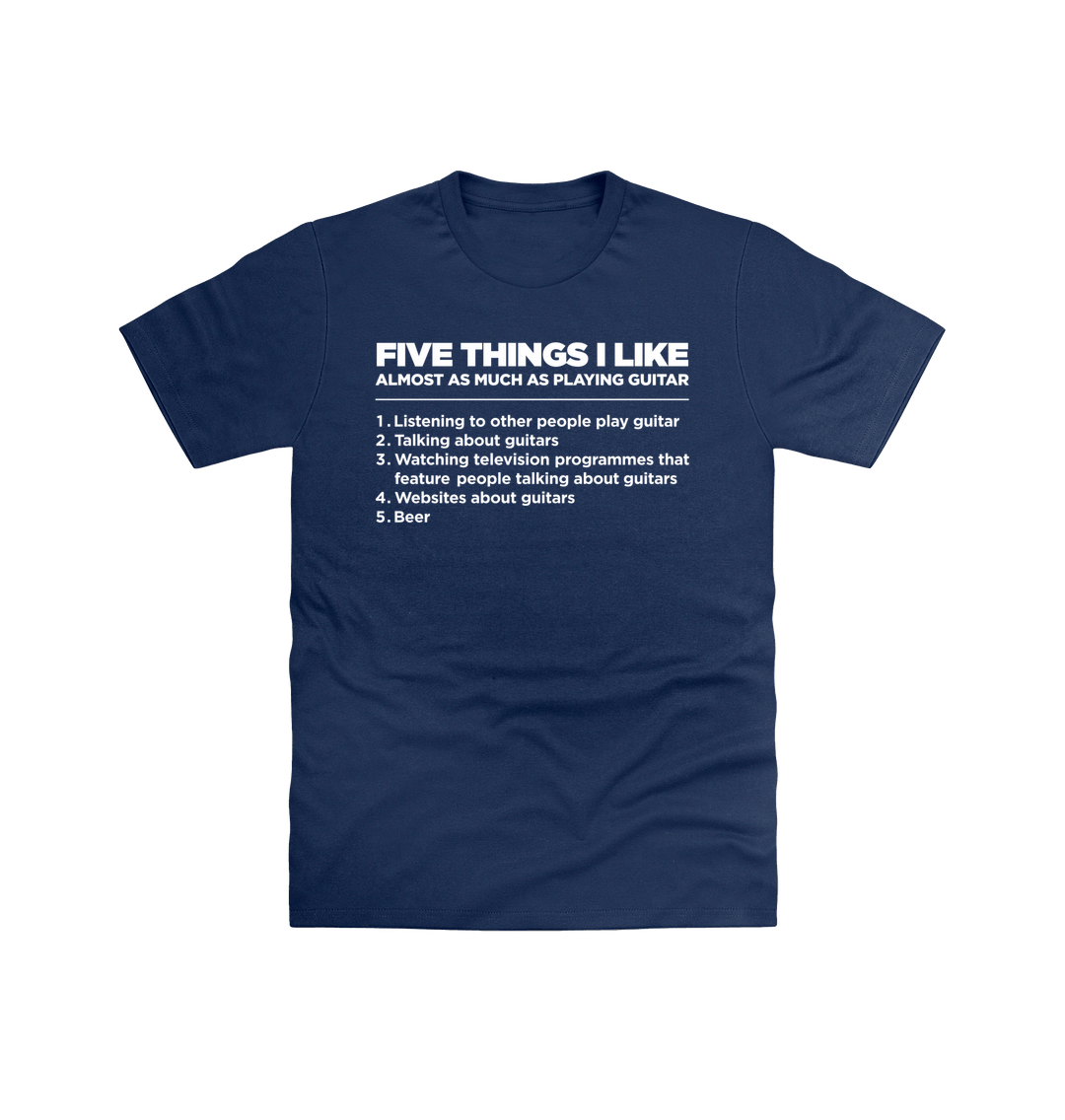 Navy Printed T-shirt Front