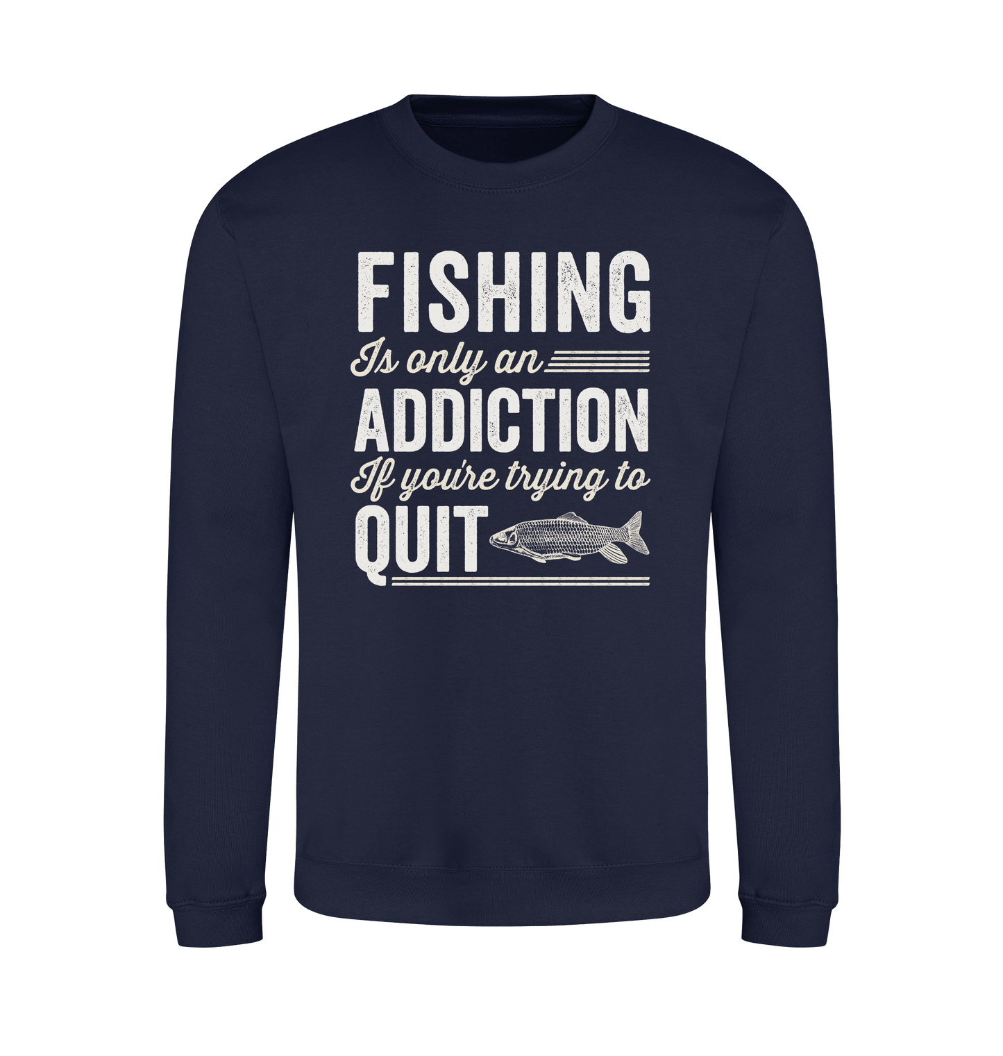 Oxford Navy Printed Sweater Front