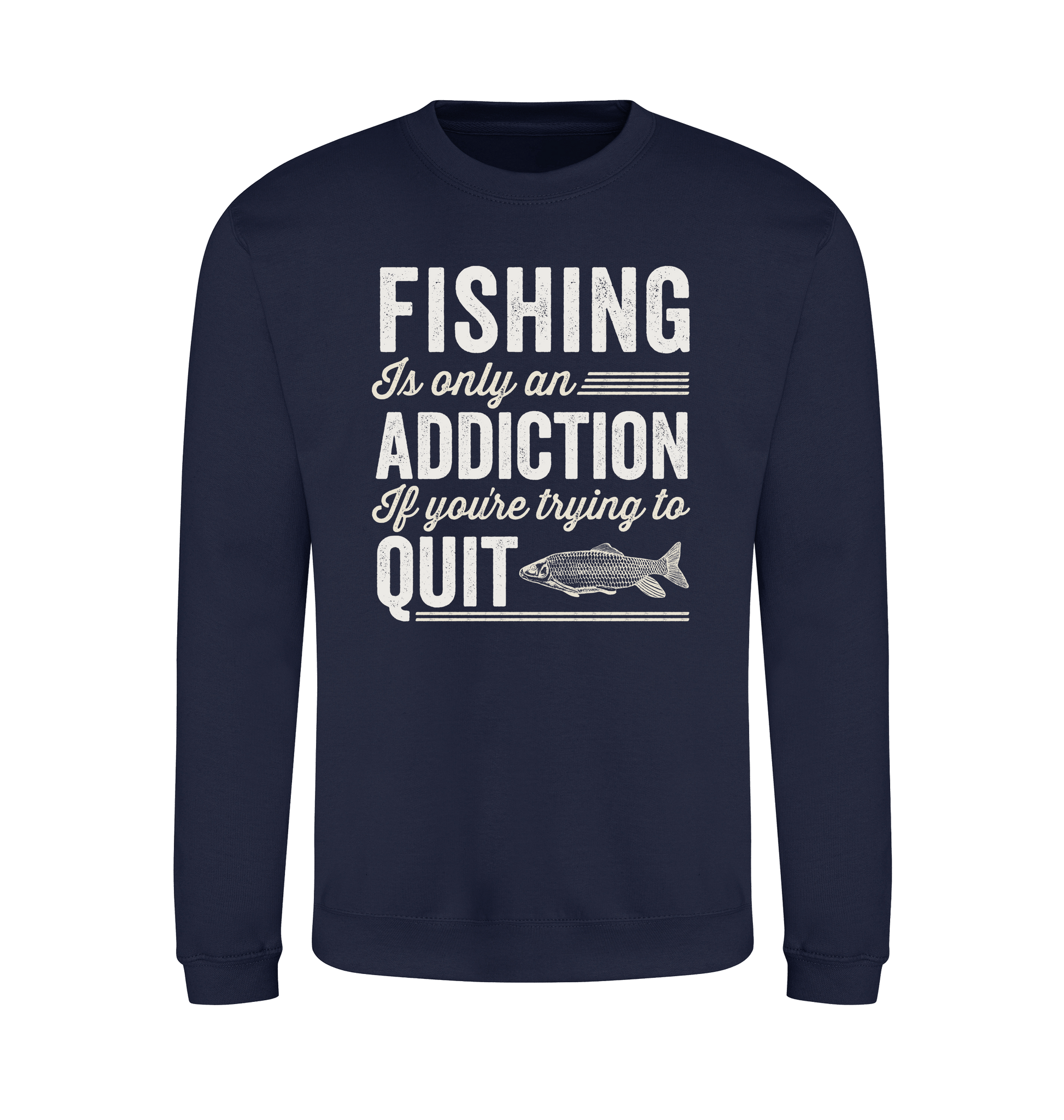 Oxford Navy Printed Sweater Front