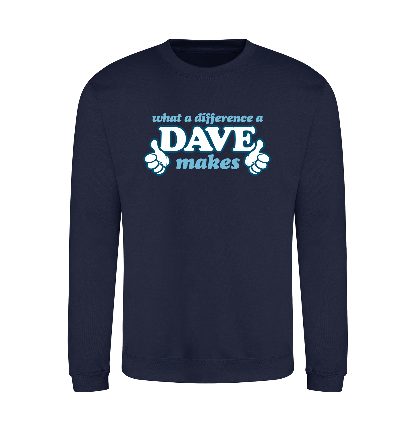 Oxford Navy Printed Sweater Front