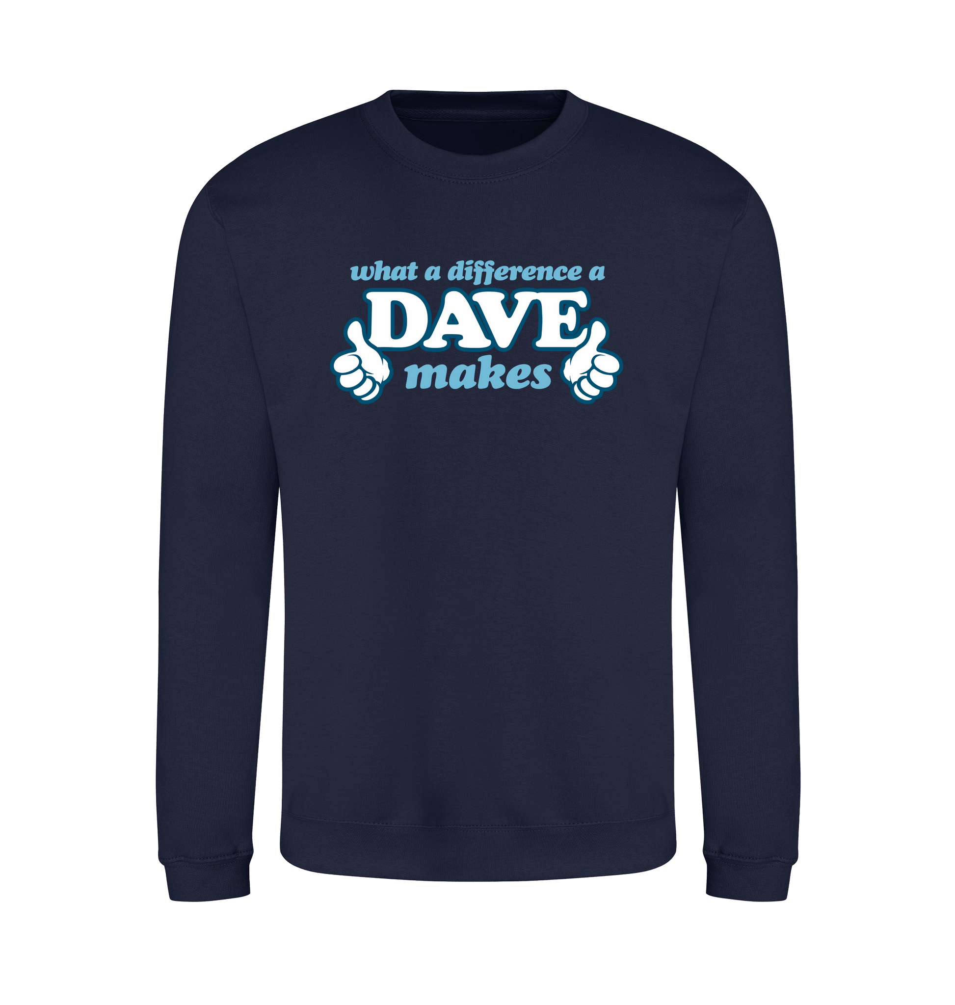 Oxford Navy Printed Sweater Front