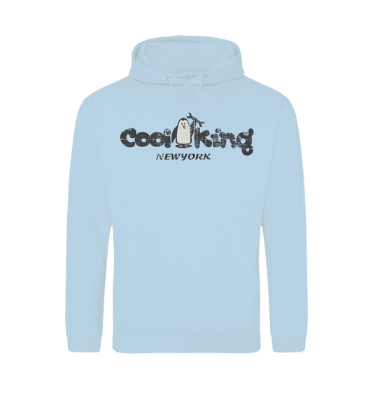 Sky Blue Printed Hoody Front