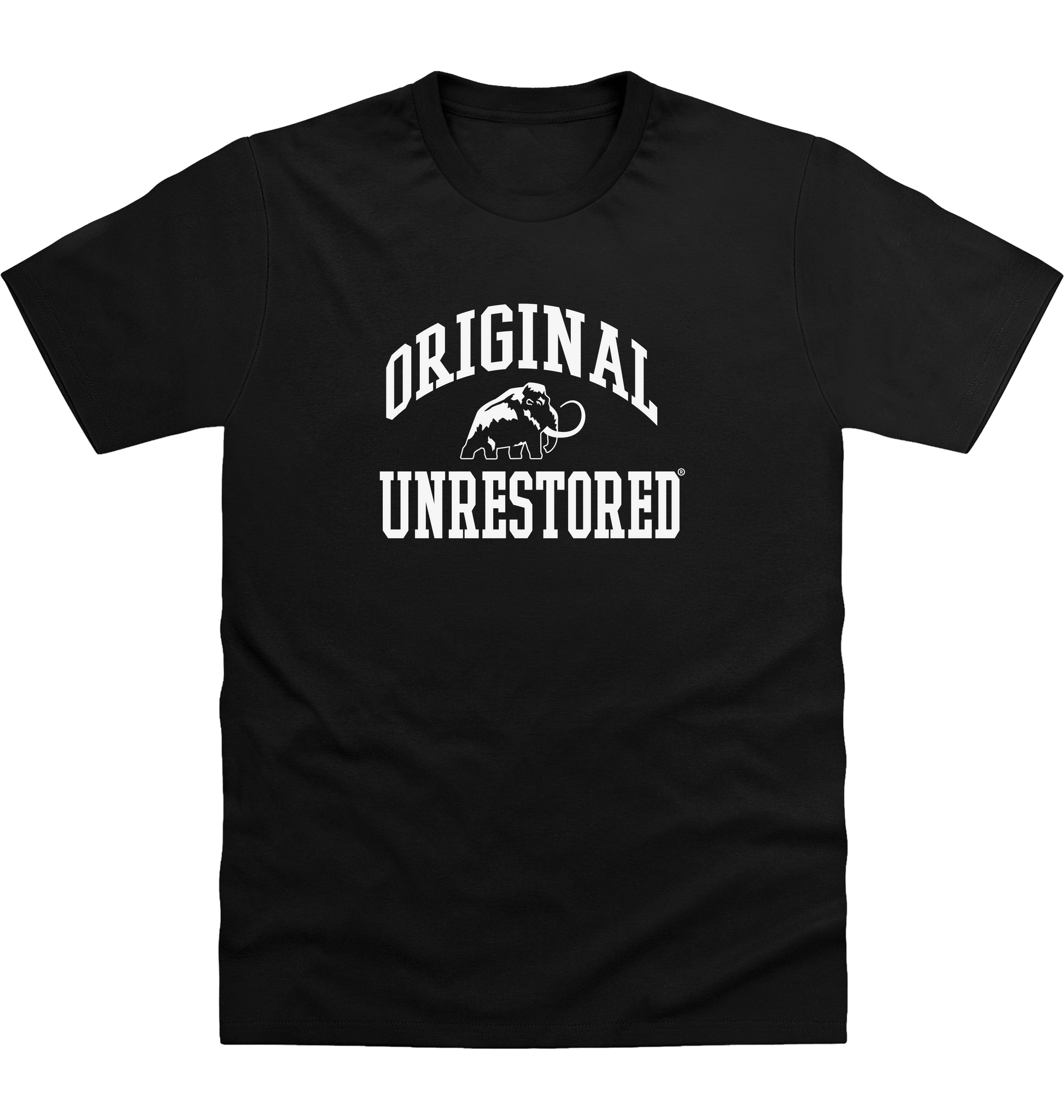 Deep Black Printed T-shirt Front
