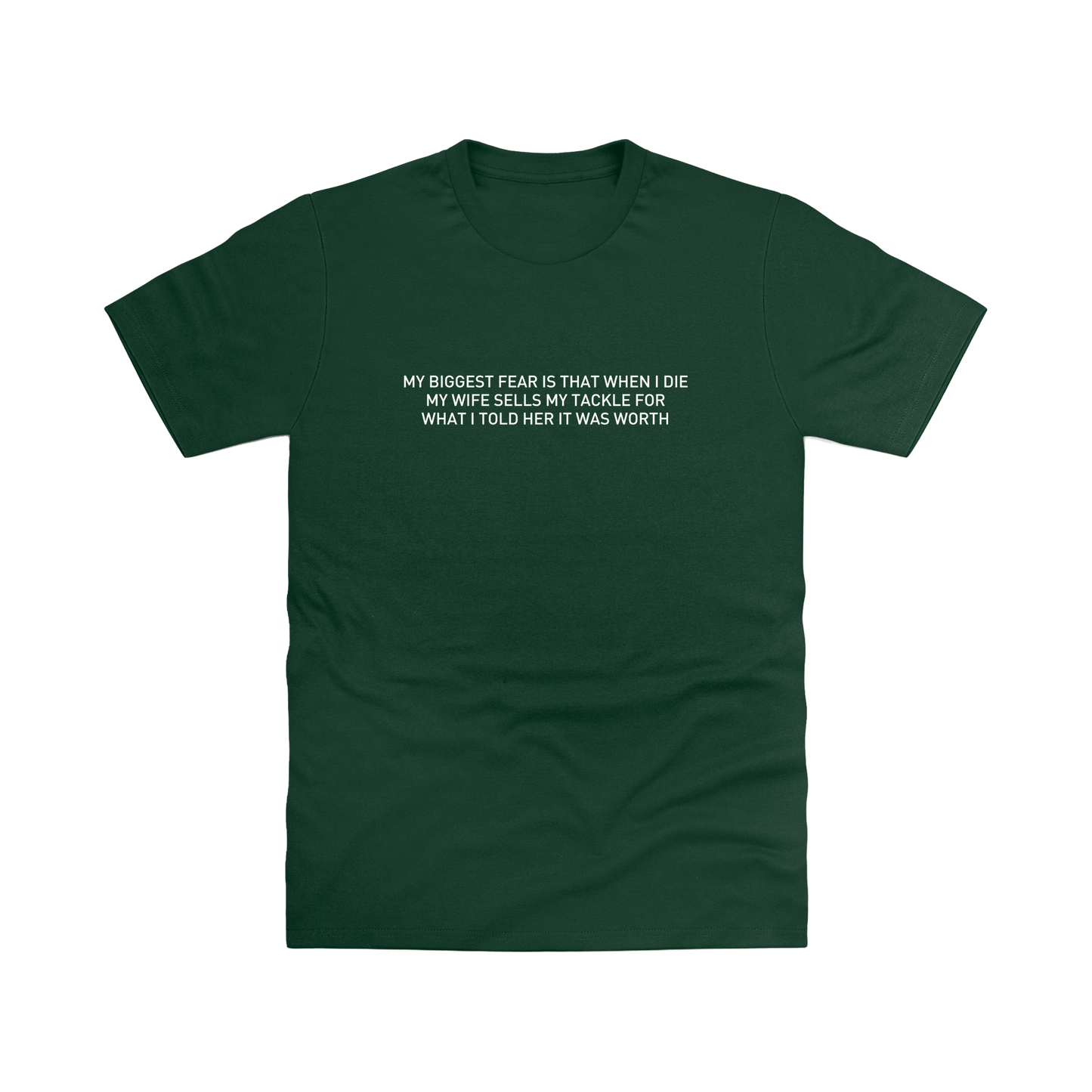 Bottle Green Printed T-shirt Front