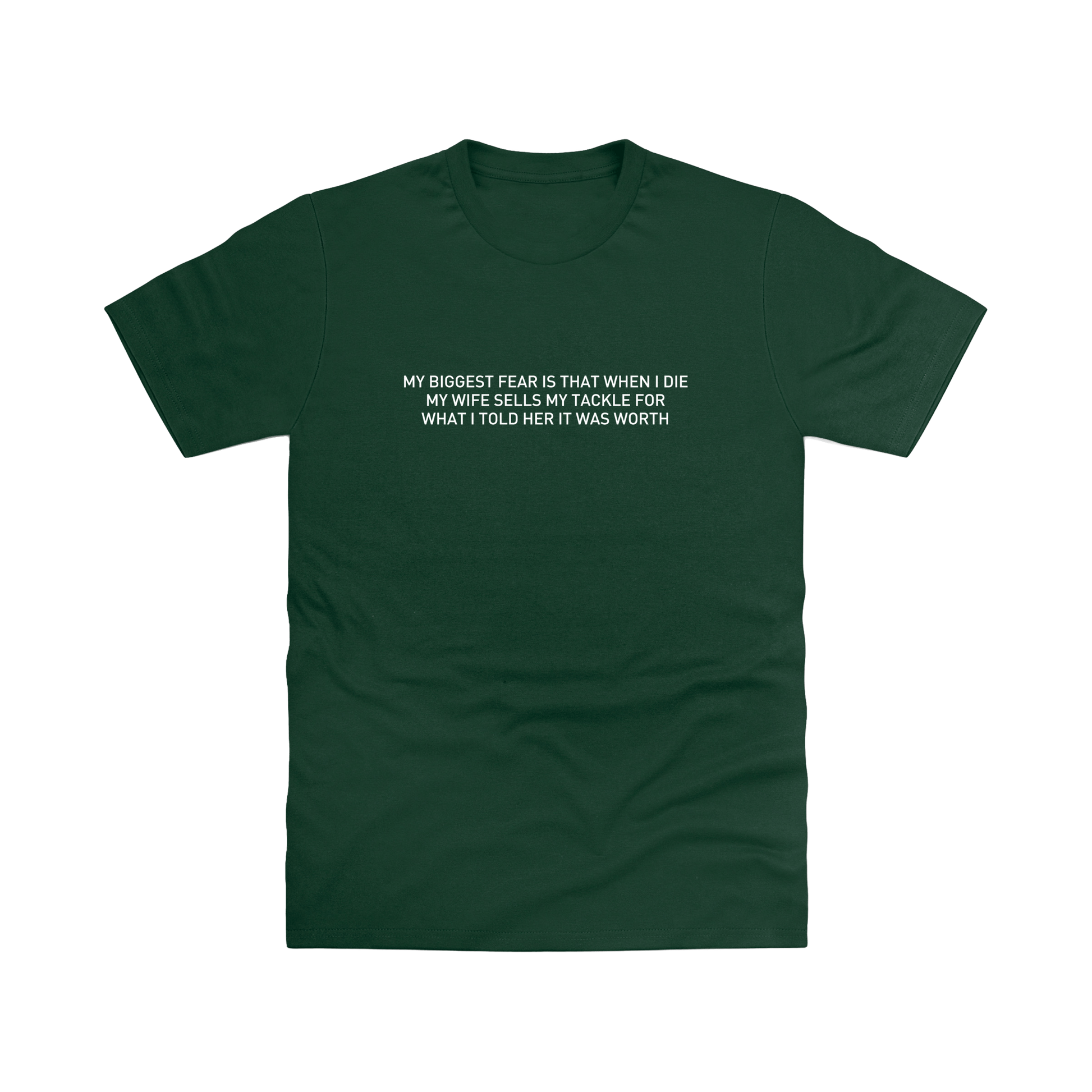 Bottle Green Printed T-shirt Front
