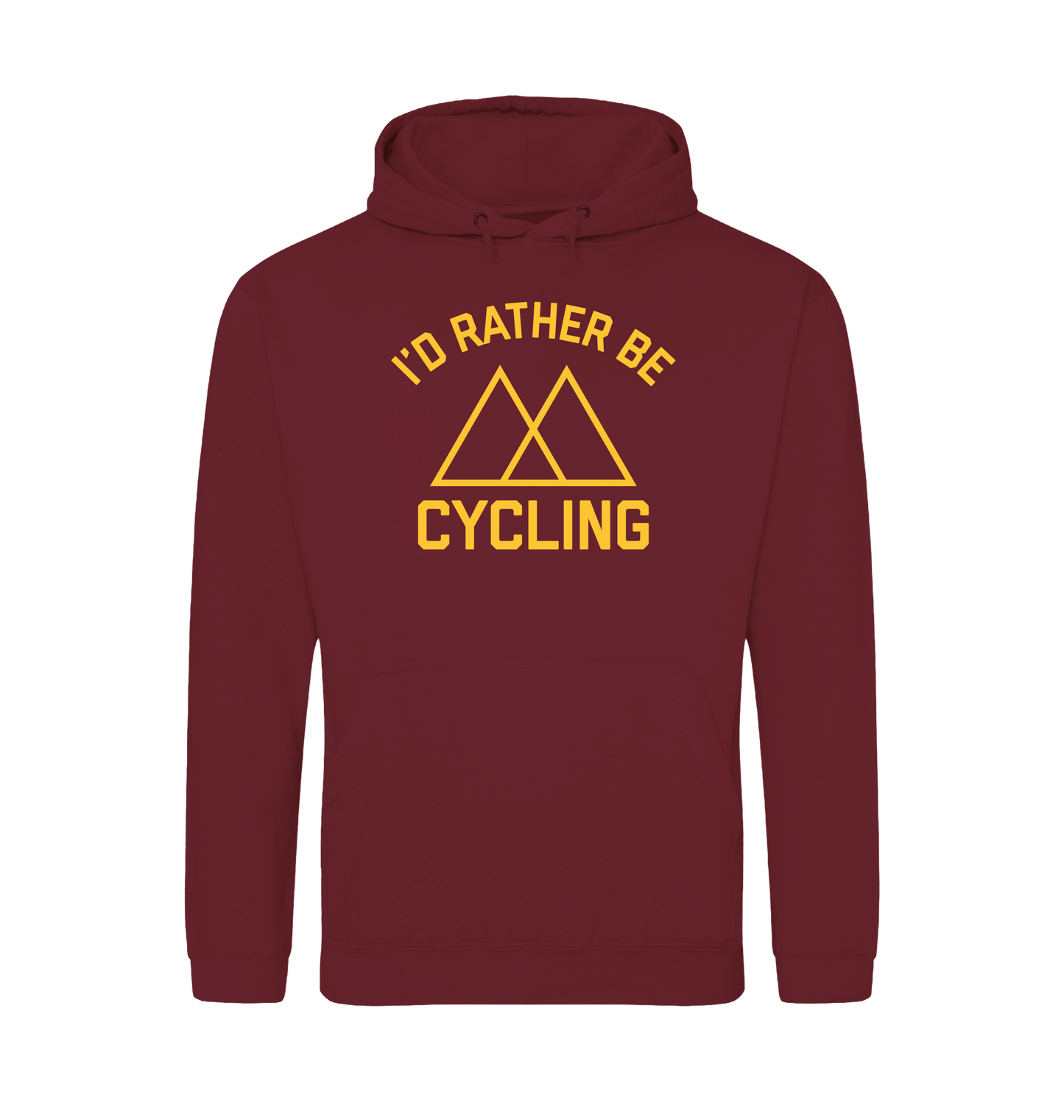 Burgundy Printed Hoody Front