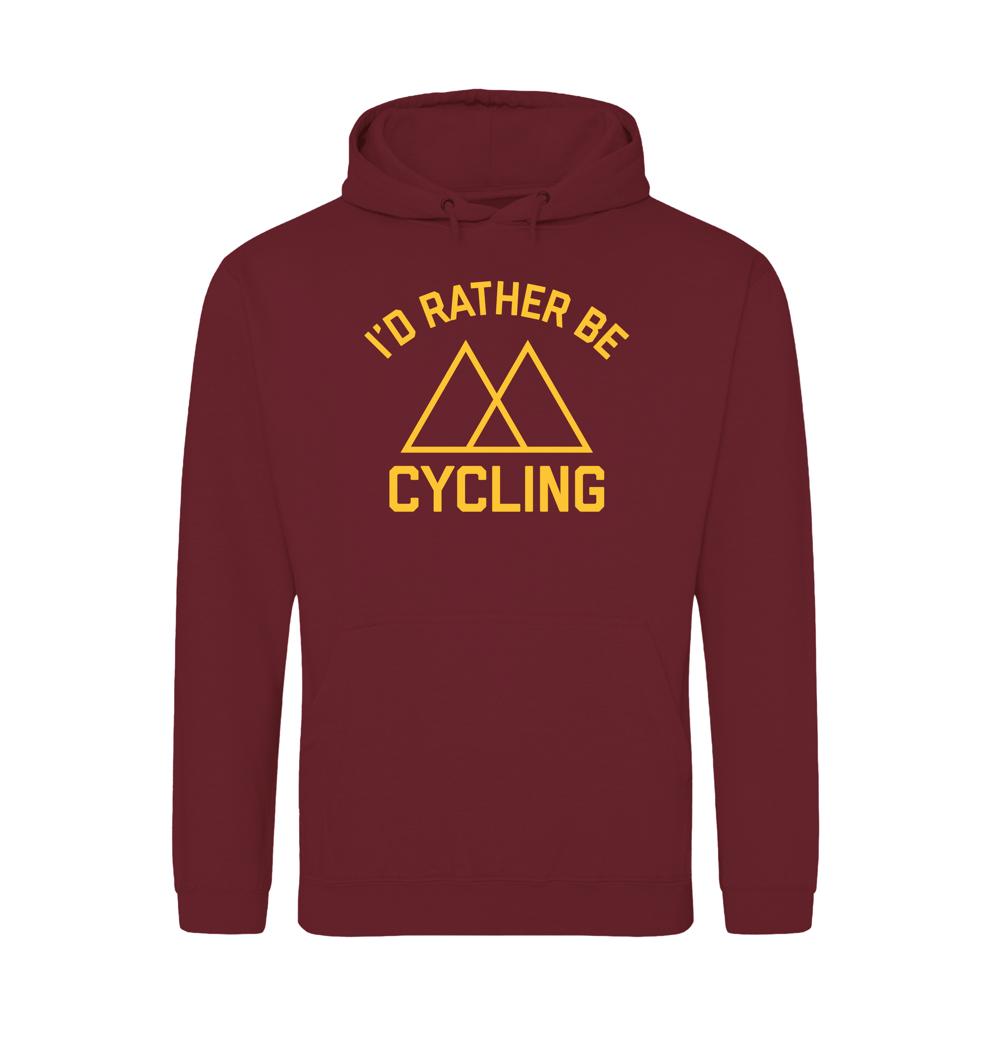 Burgundy Printed Hoody Front