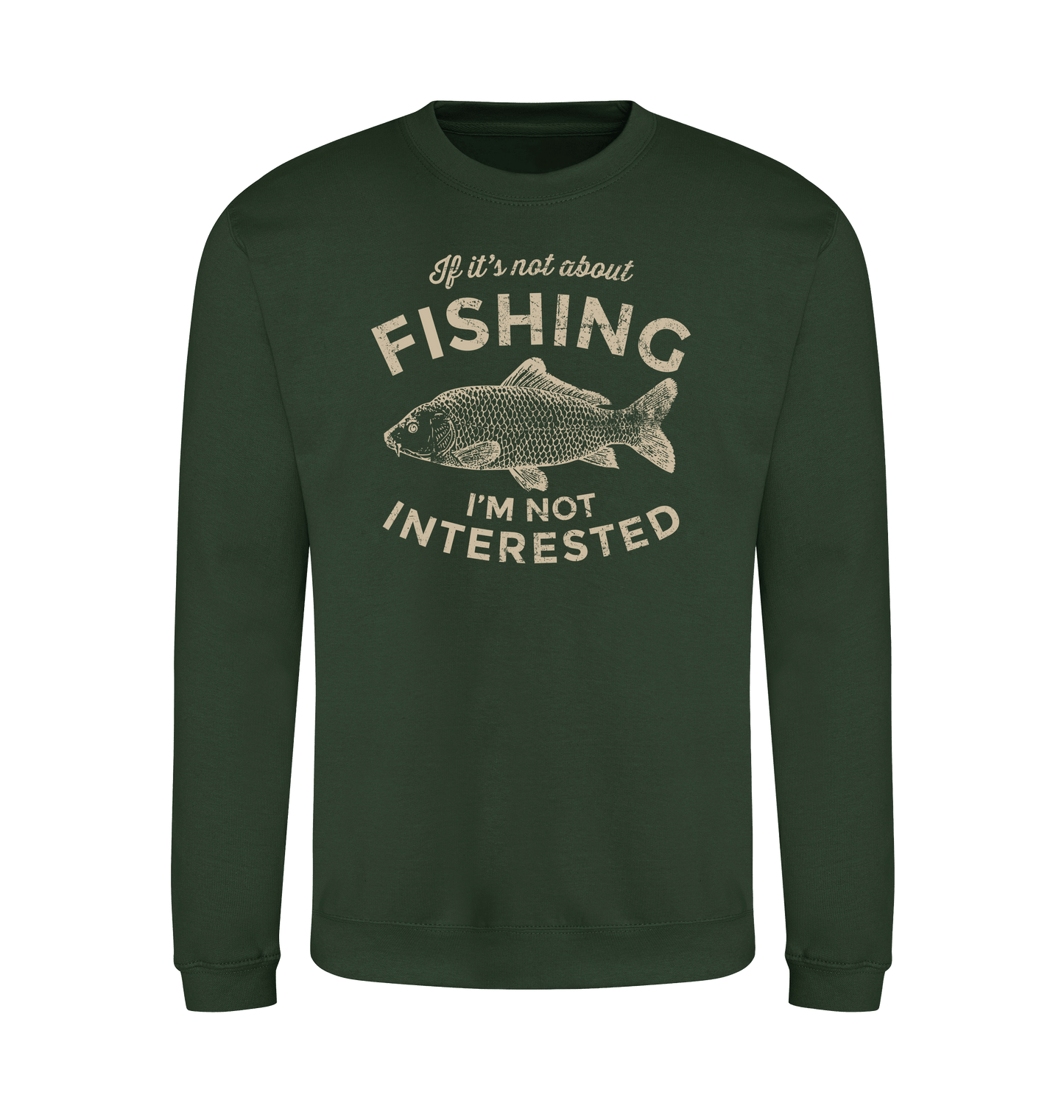 Forest Green Printed Sweater Front