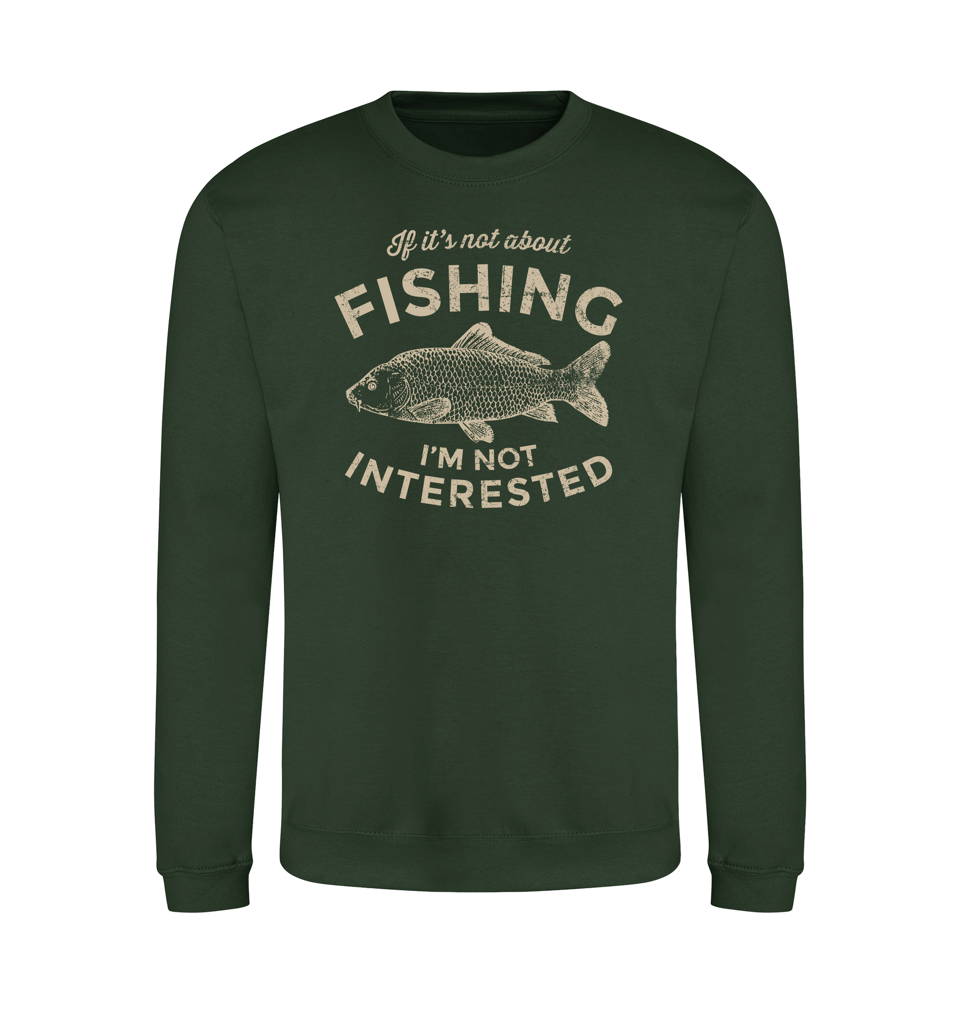 Forest Green Printed Sweater Front