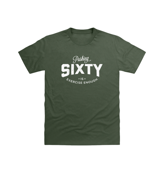 Earthy Green Printed T-shirt Front