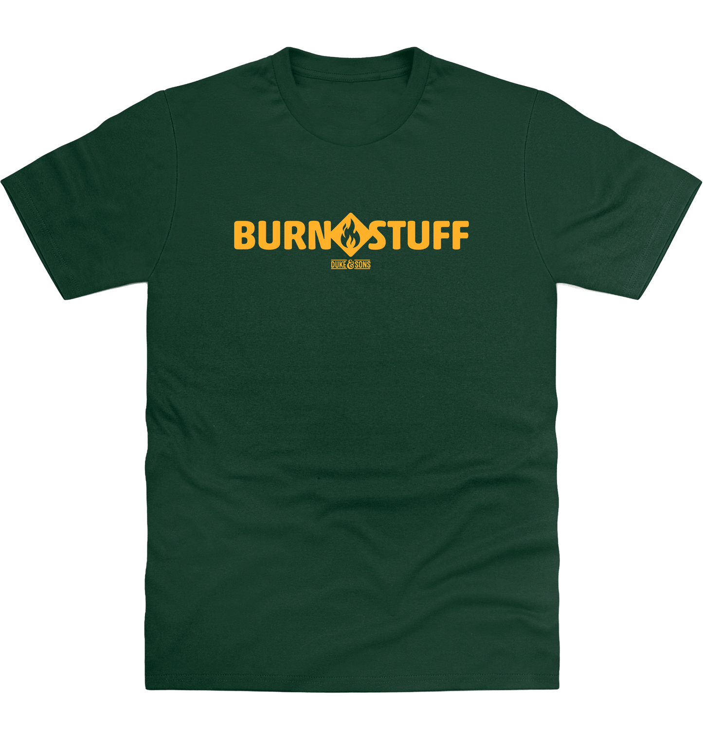 Bottle Green Printed T-shirt Front