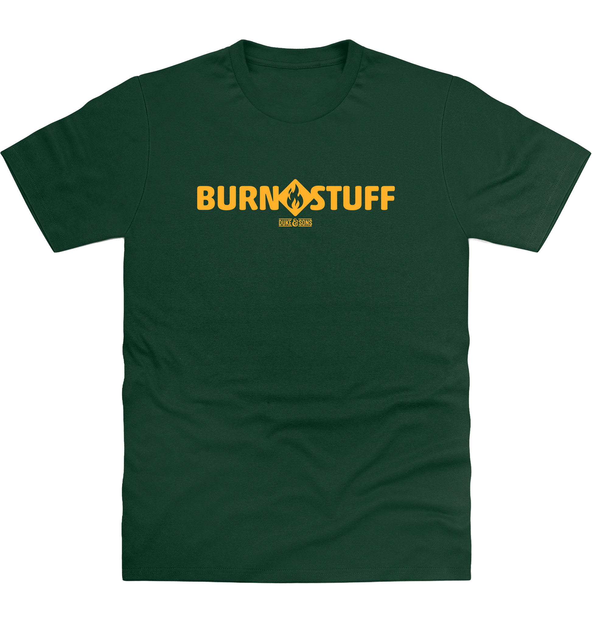 Bottle Green Printed T-shirt Front