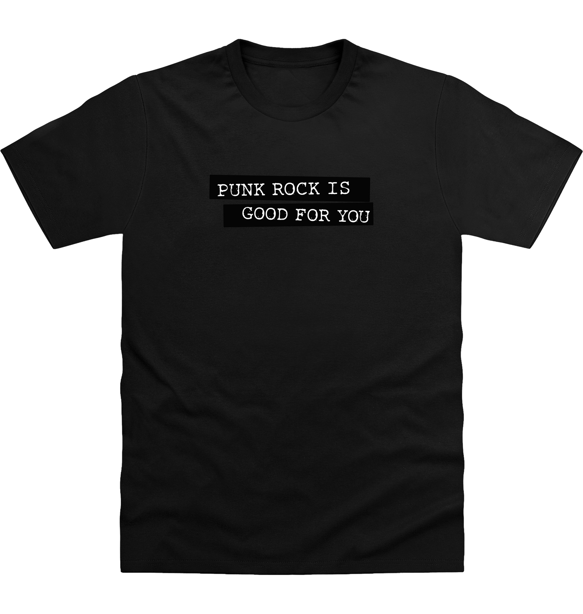 Deep Black Printed T-shirt Front