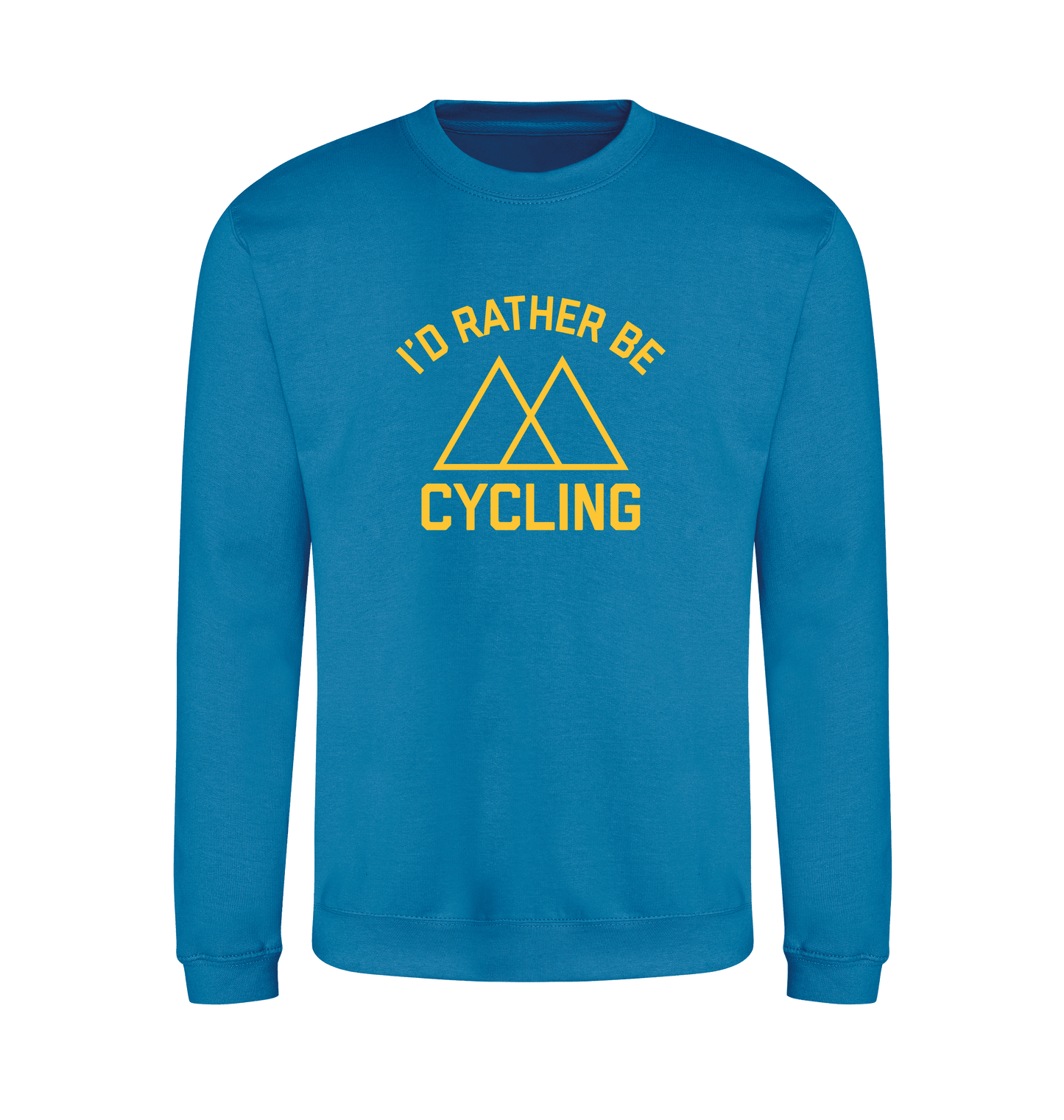 Sapphire Blue Printed Sweater Front