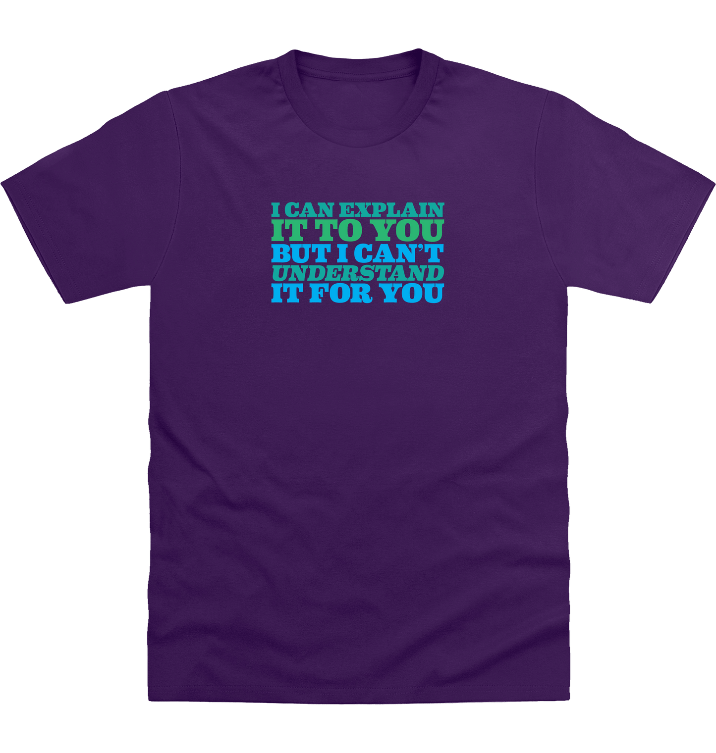 Purple Printed T-shirt Front