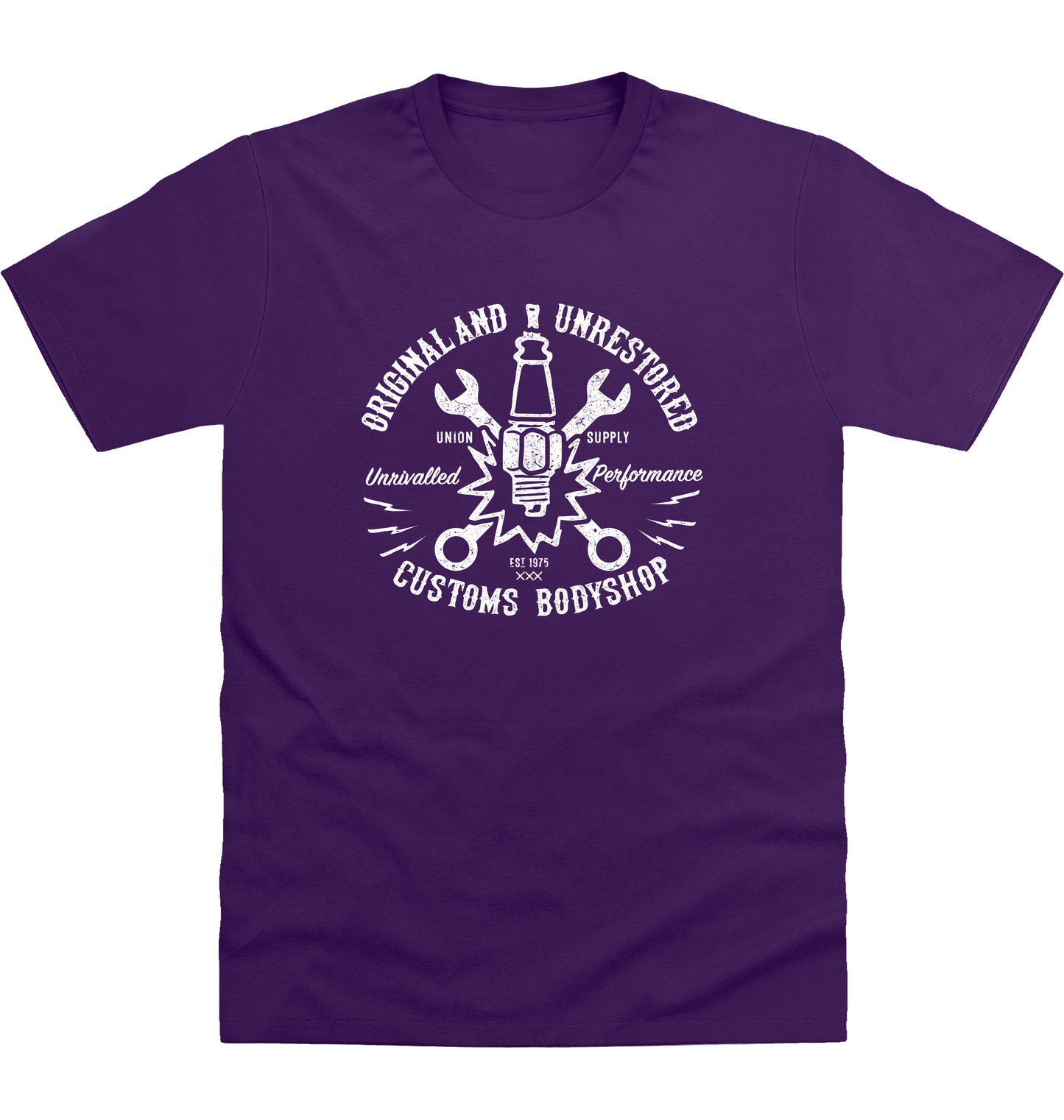 Purple Printed T-shirt Front