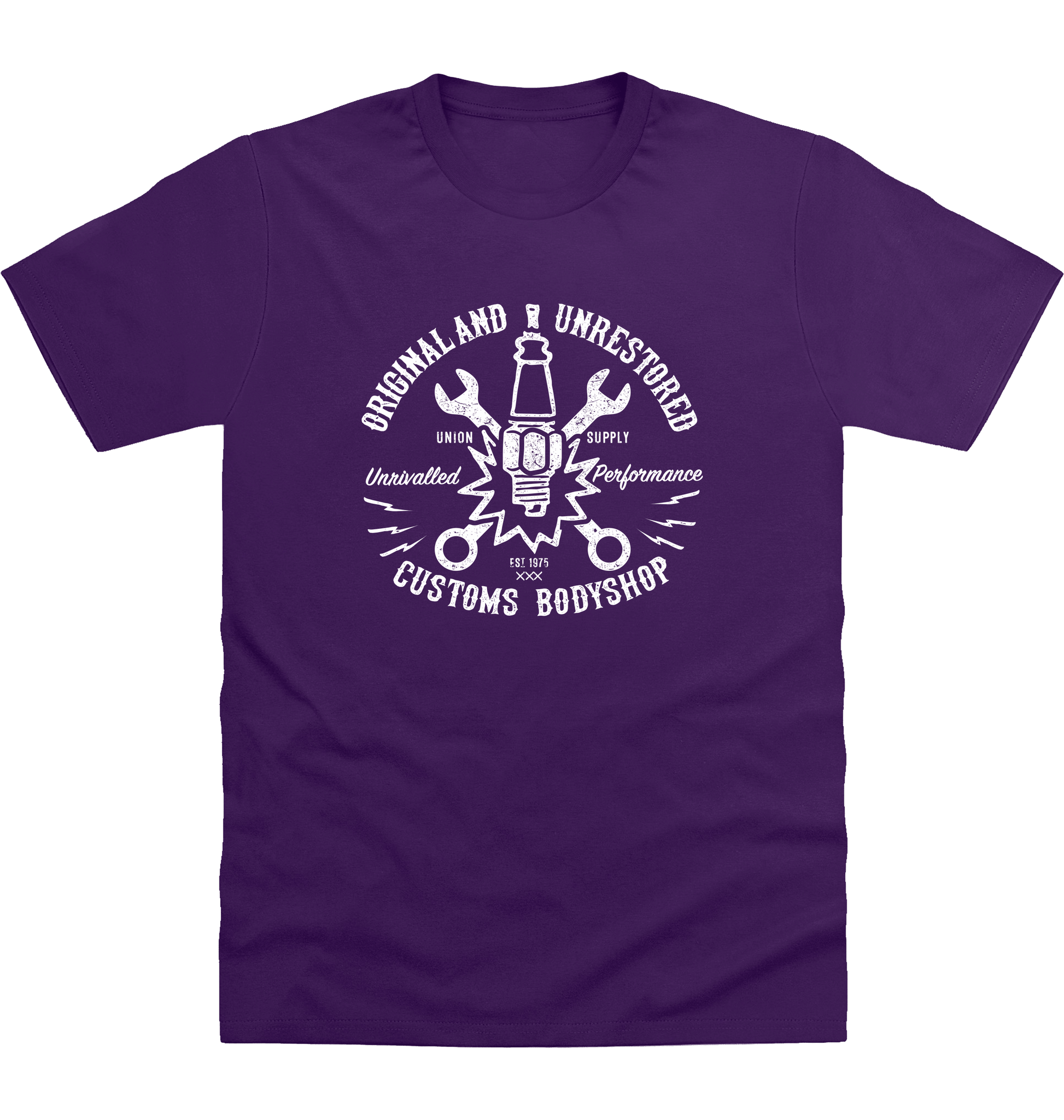 Purple Printed T-shirt Front