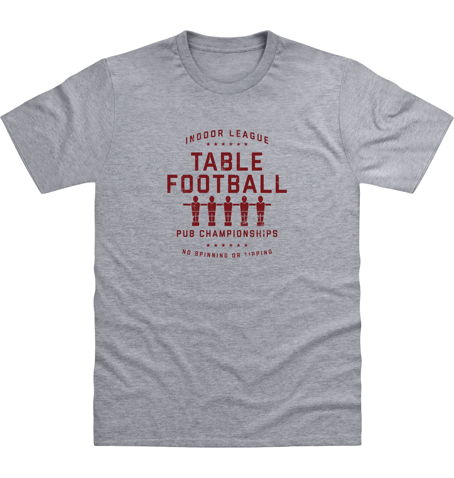 Heather Grey Printed T-shirt Front