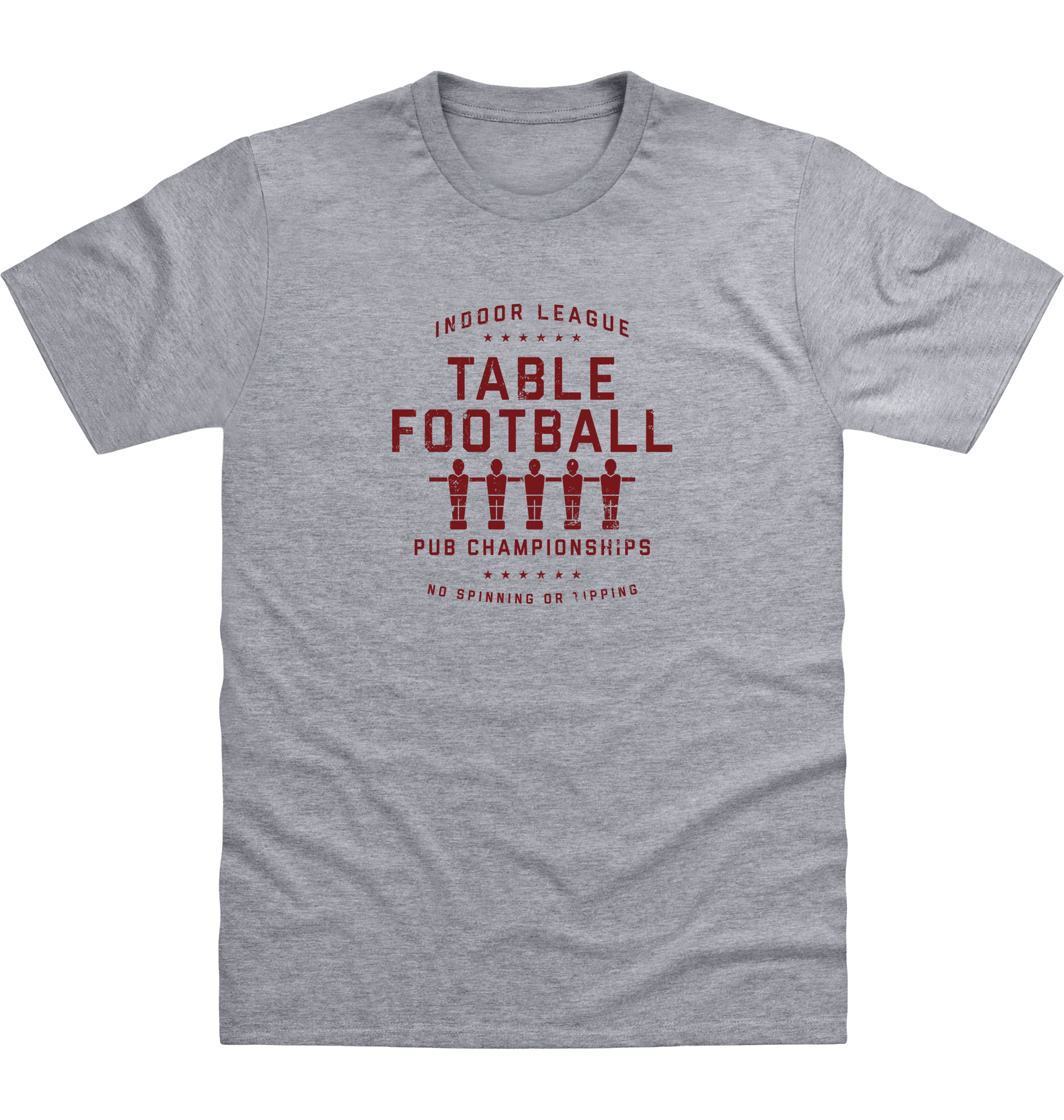 Heather Grey Printed T-shirt Front