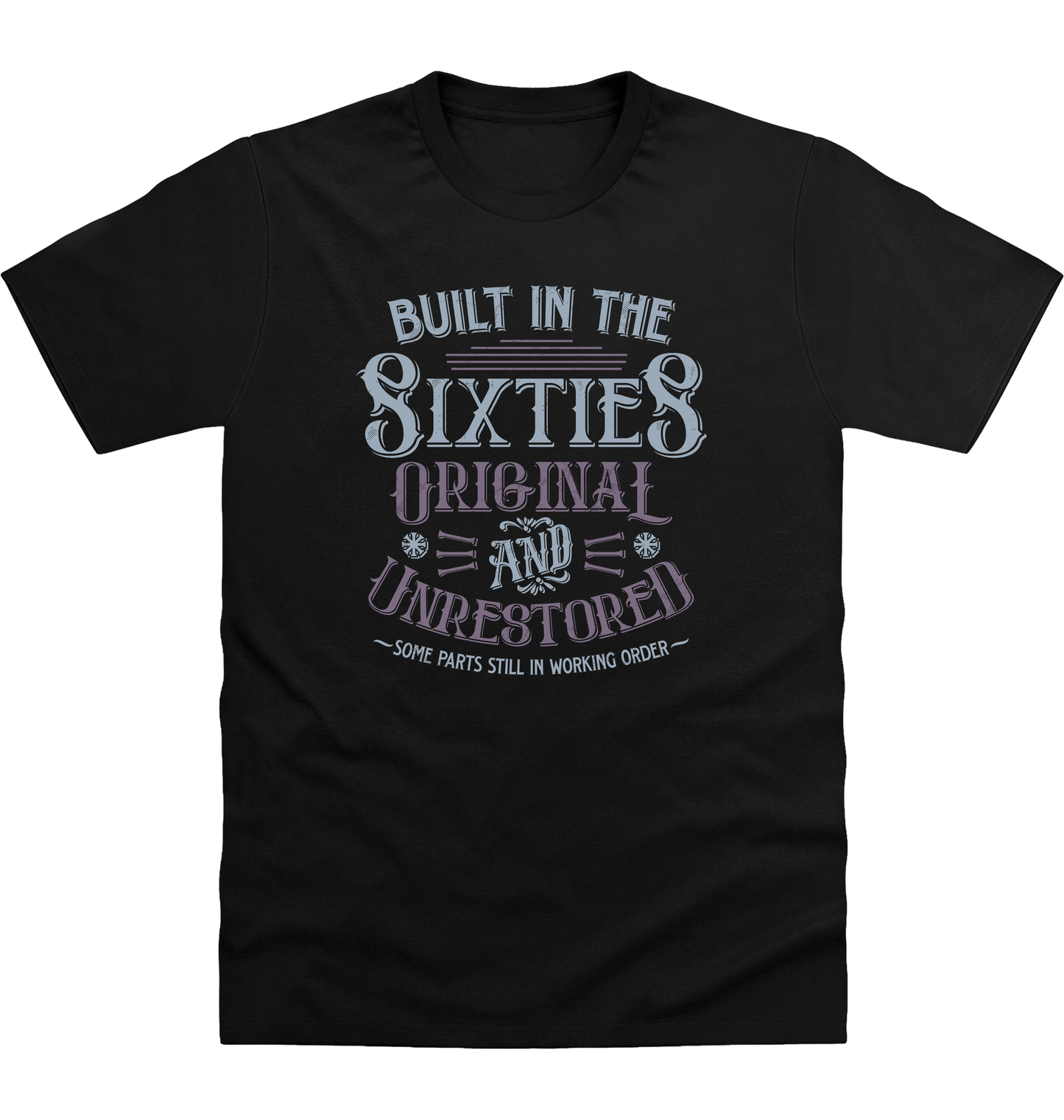 Deep Black Printed T-shirt Front