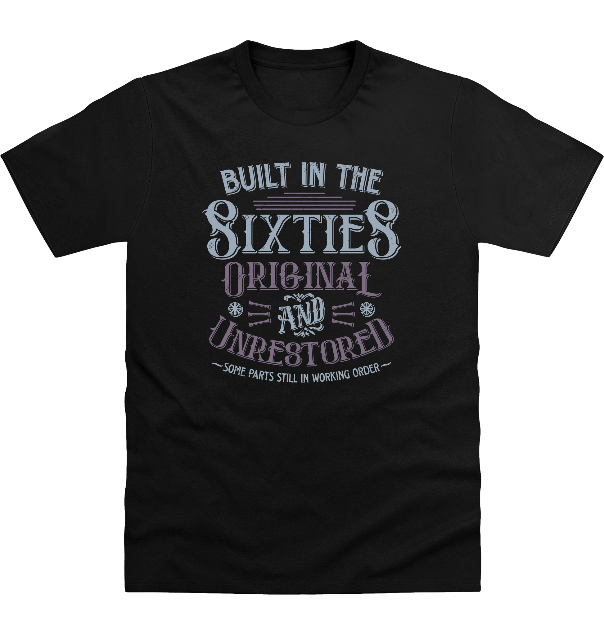 Deep Black Printed T-shirt Front