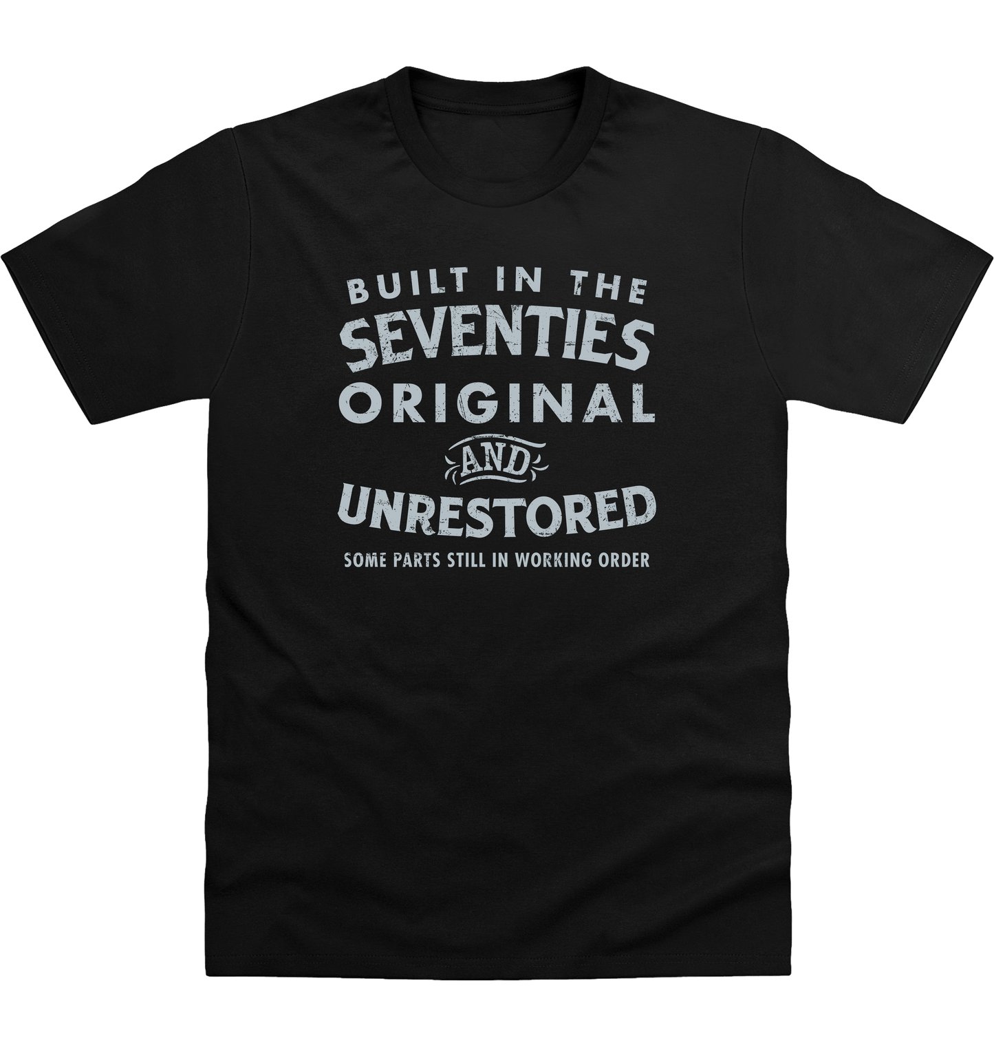 Deep Black Printed T-shirt Front