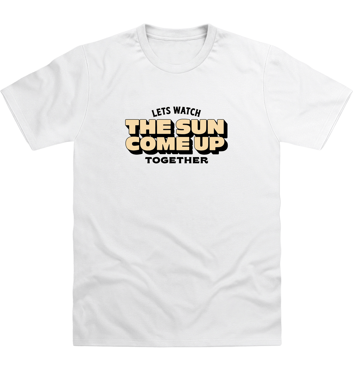 Arctic White Printed T-shirt Front