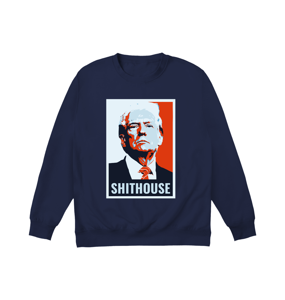 Oxford Navy Printed Sweater Front