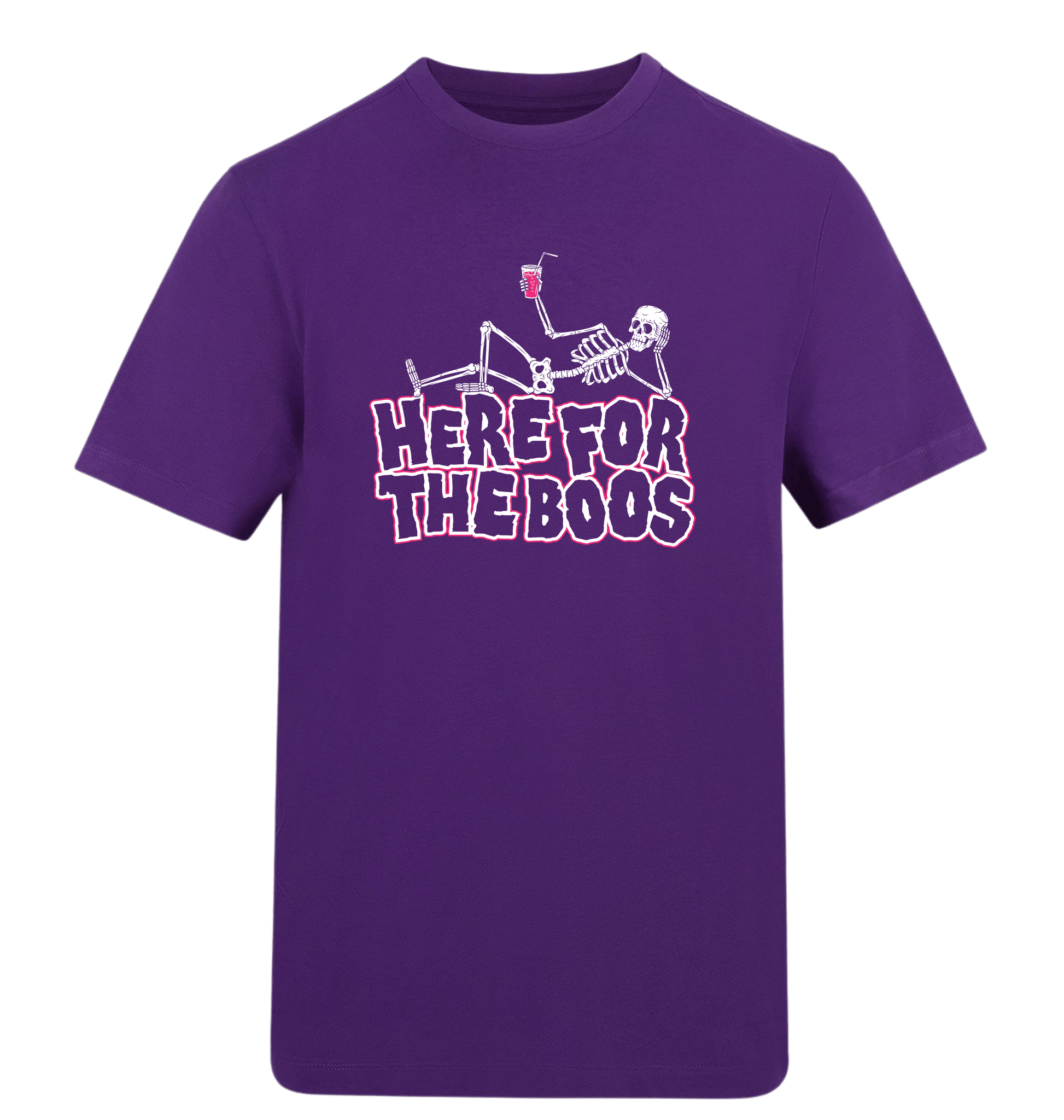 Purple Printed T-shirt Front