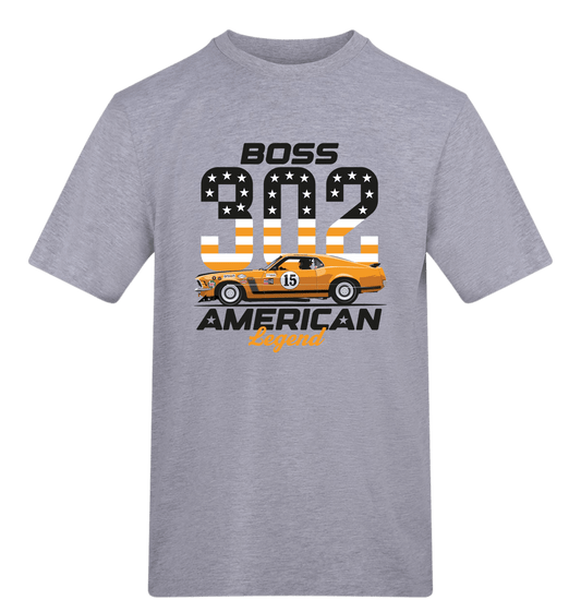 Heather Grey Printed T-shirt Front