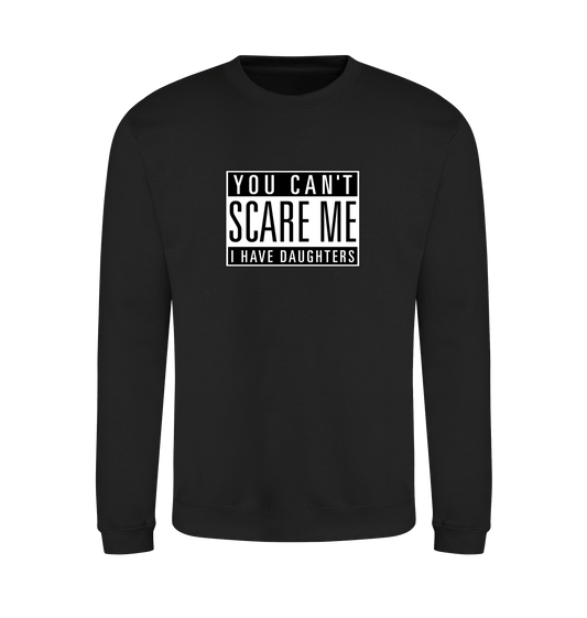 Jet Black Printed Sweater Front