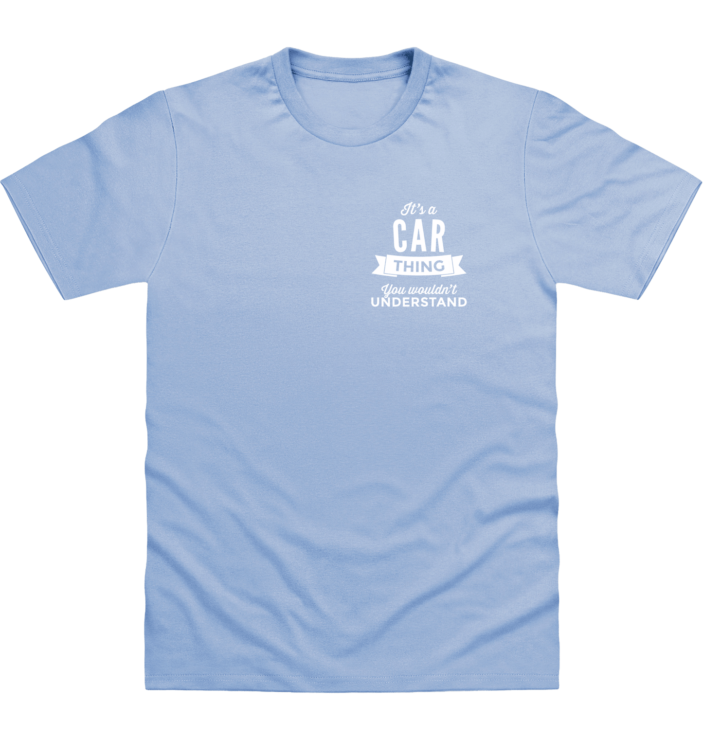 Sky Blue Printed T-shirt Front