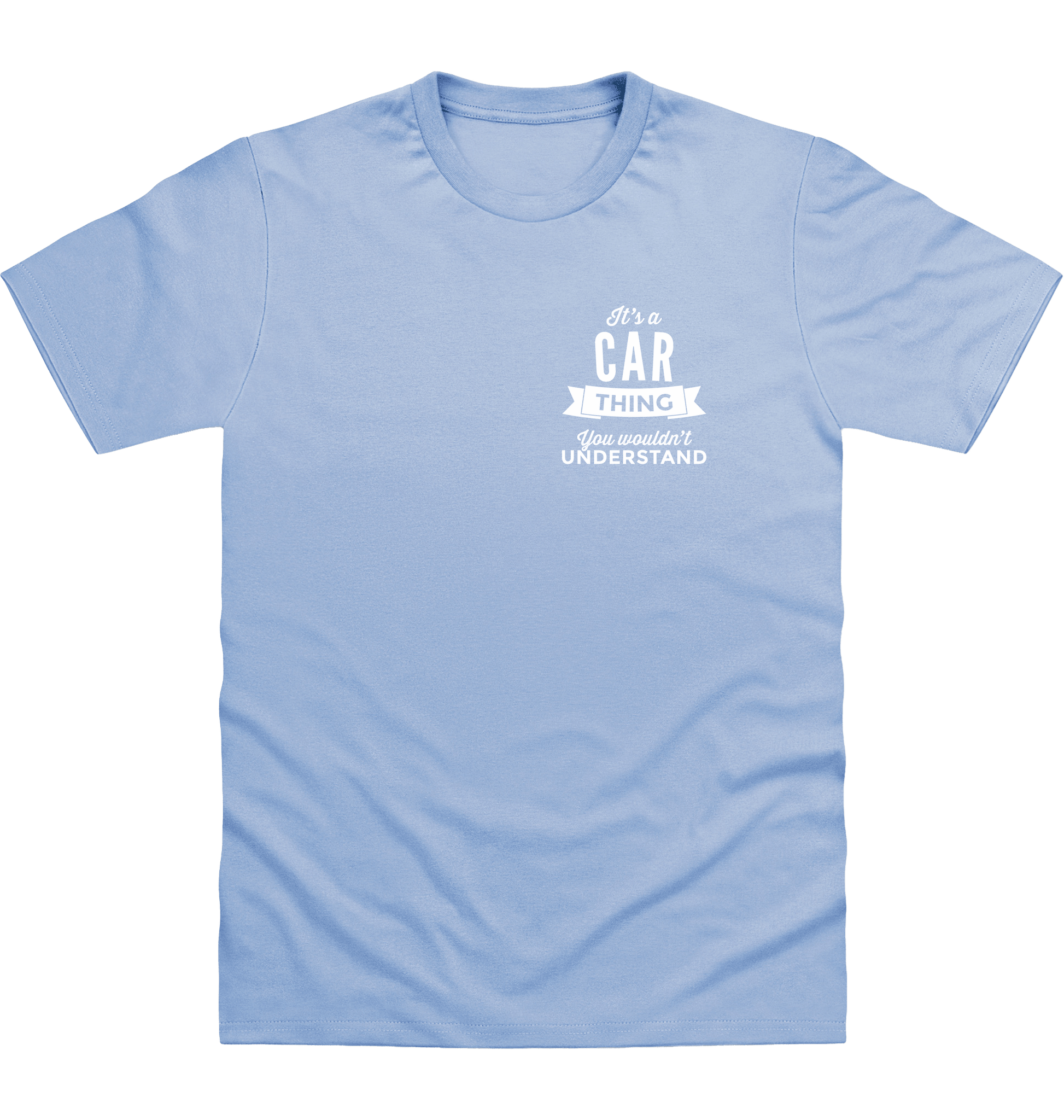 Sky Blue Printed T-shirt Front