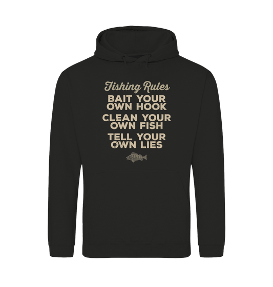 Jet Black Printed Hoody Front