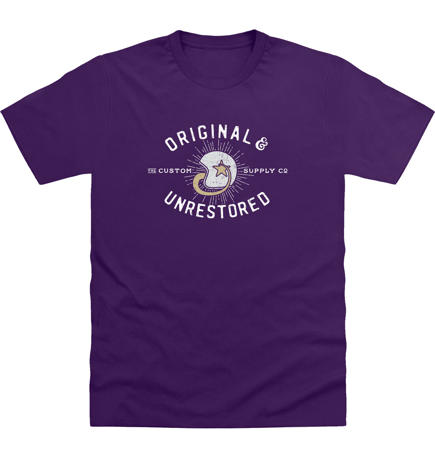 Purple Printed T-shirt Front