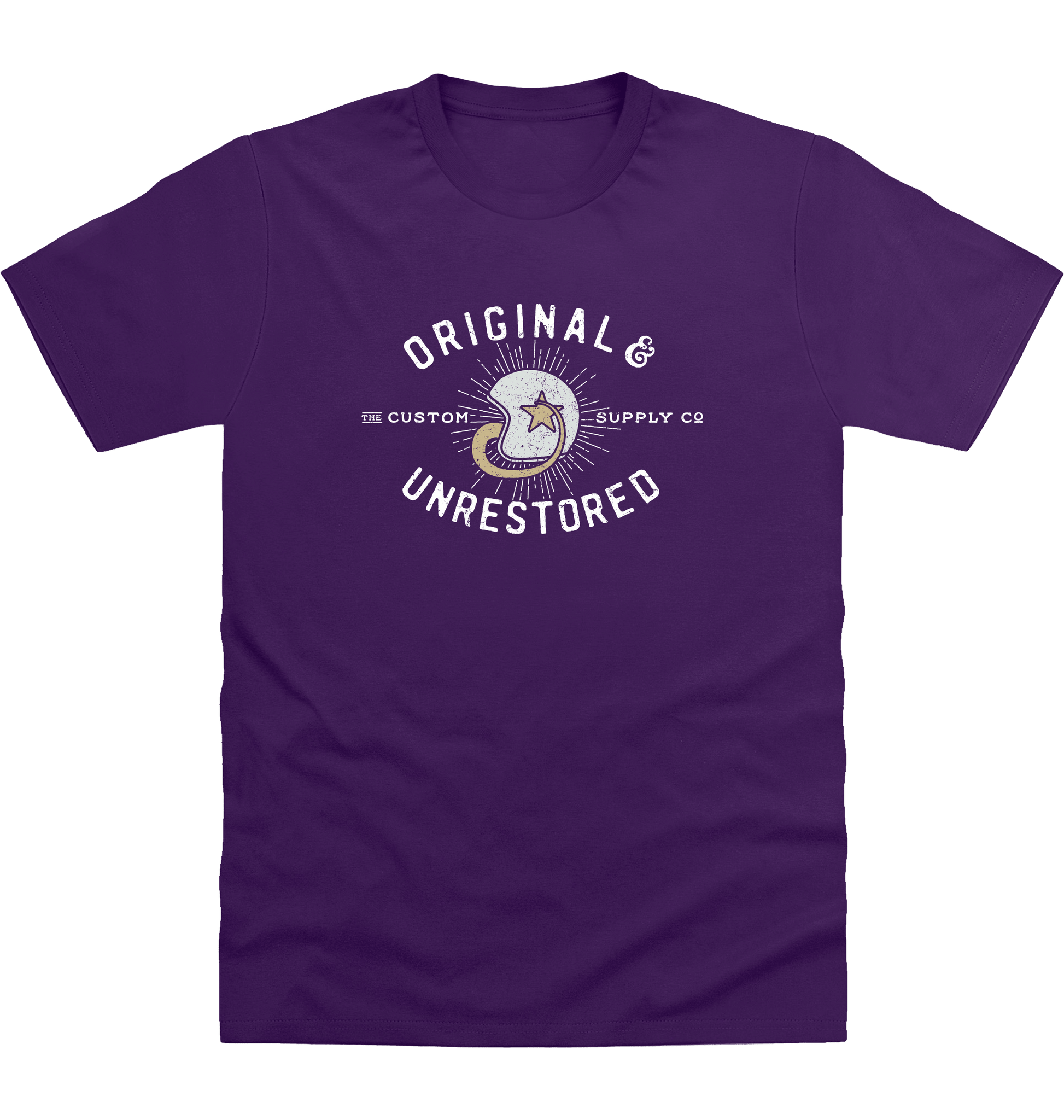 Purple Printed T-shirt Front