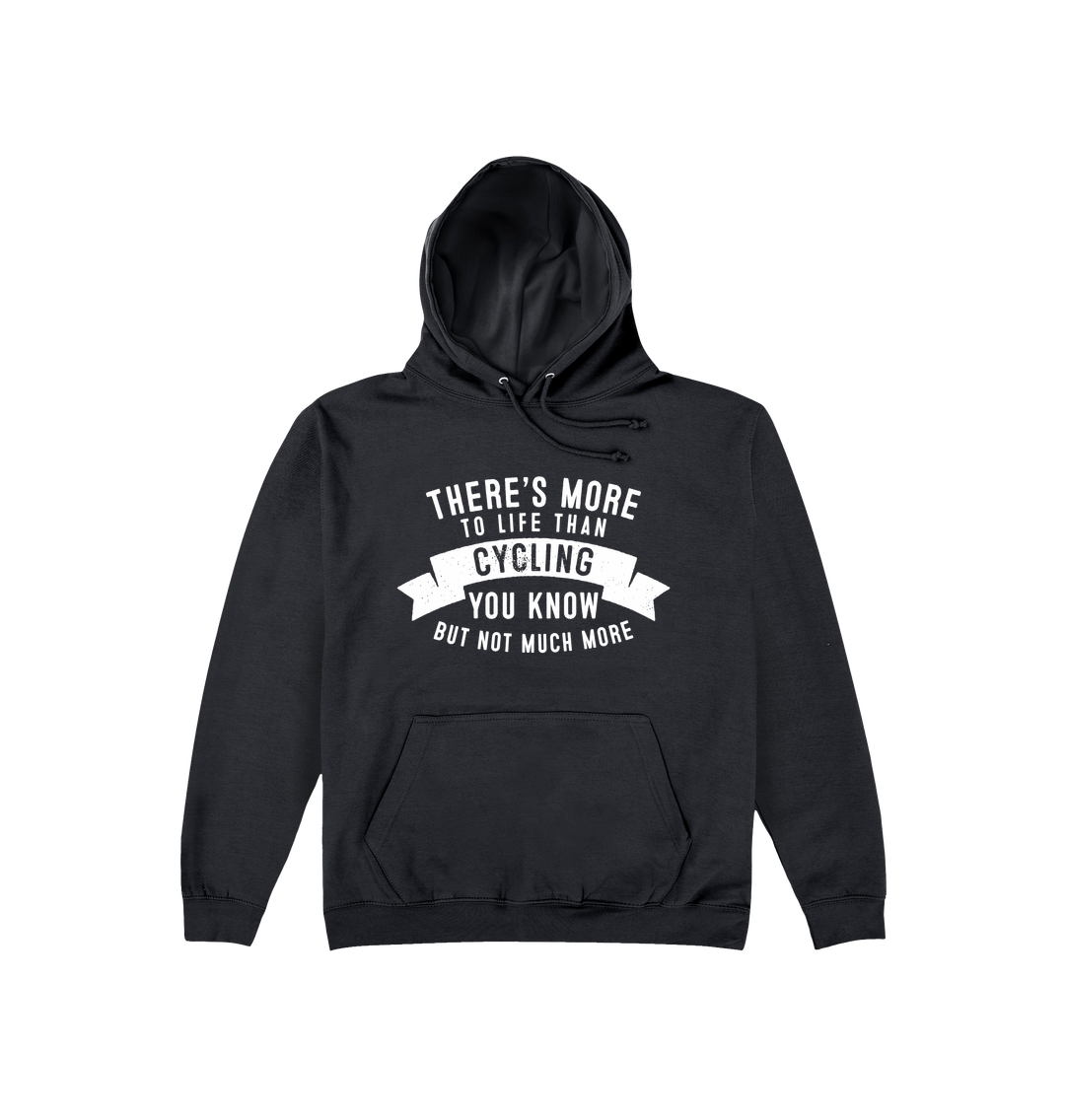 Jet Black Printed Hoody Front