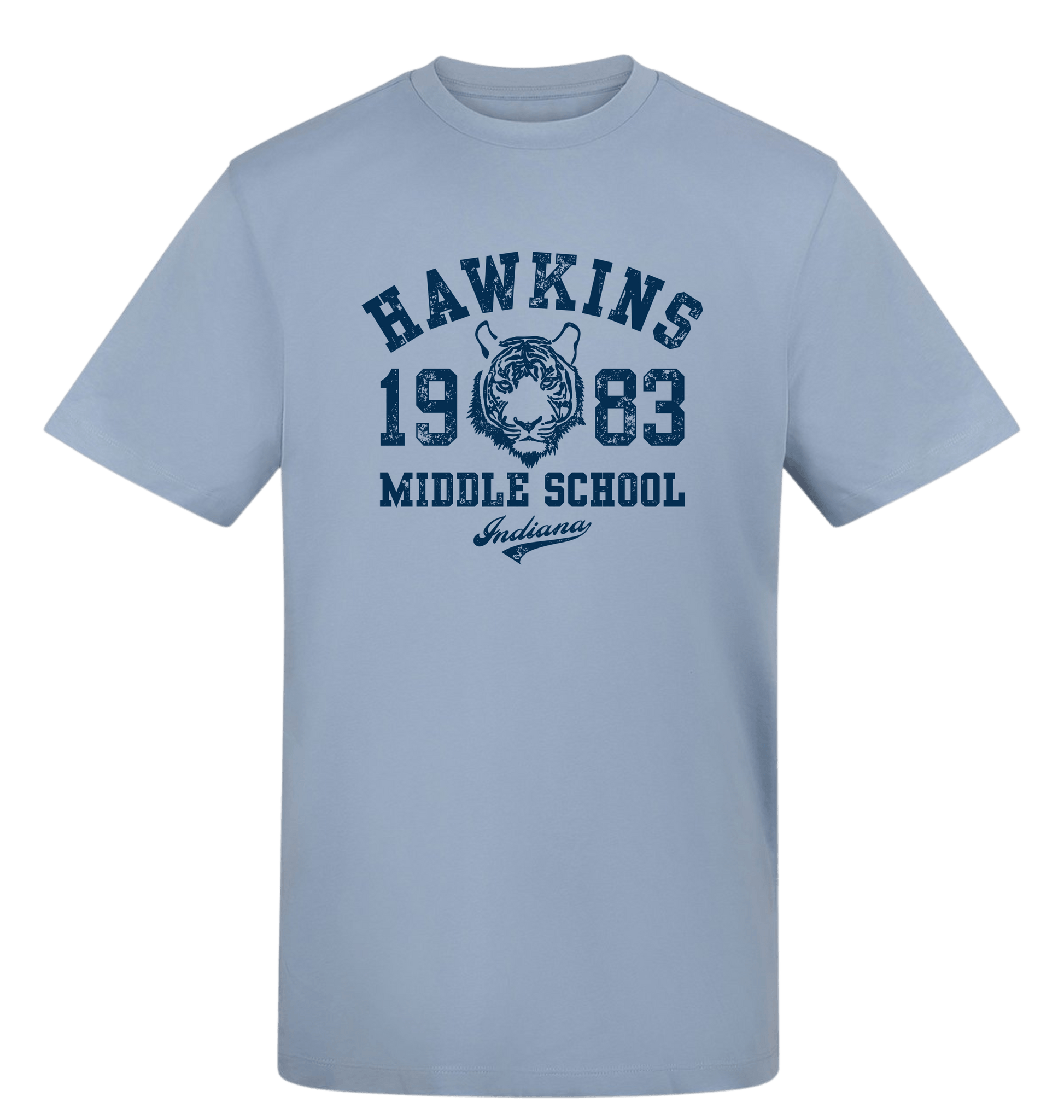 Sky Blue Printed T-shirt Front