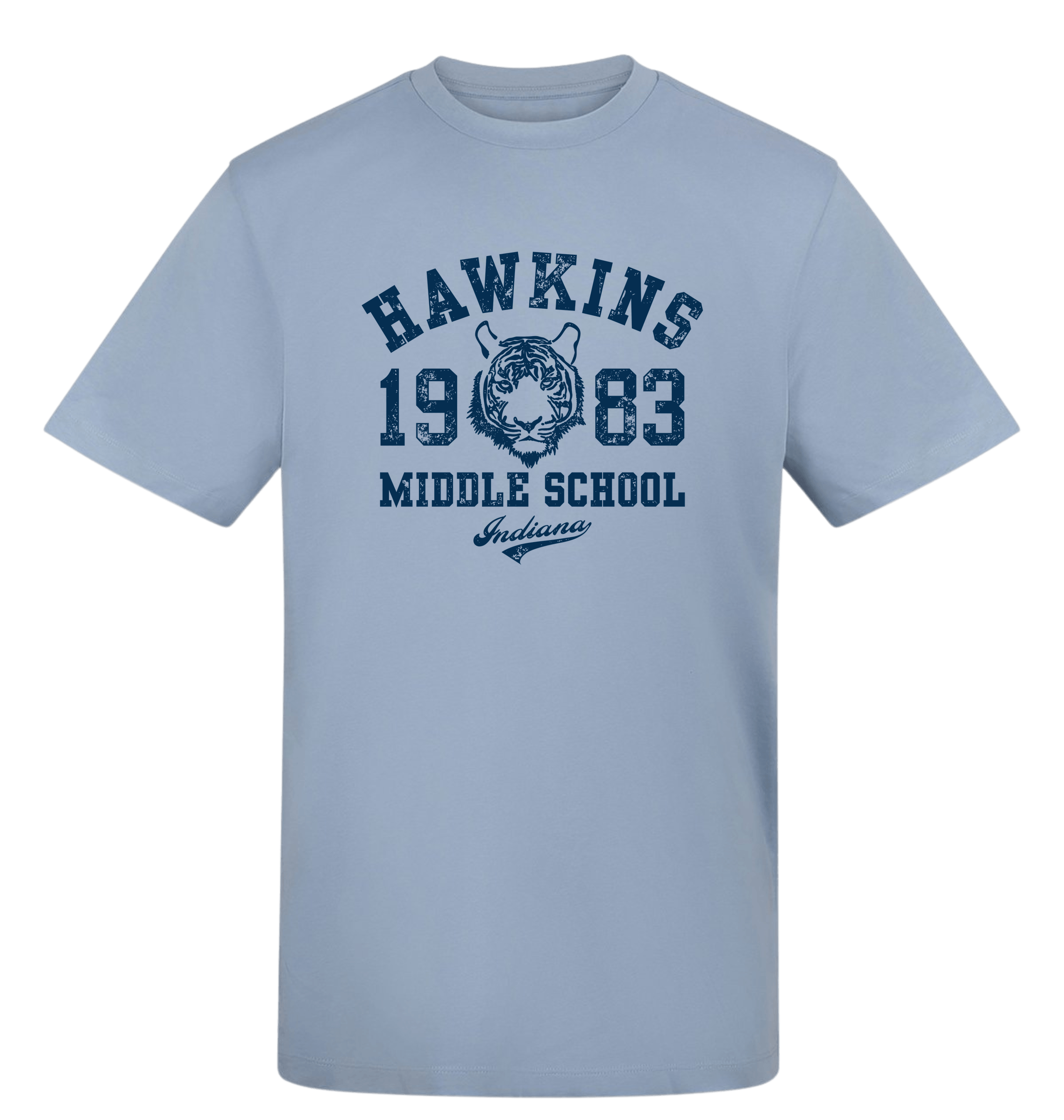 Sky Blue Printed T-shirt Front