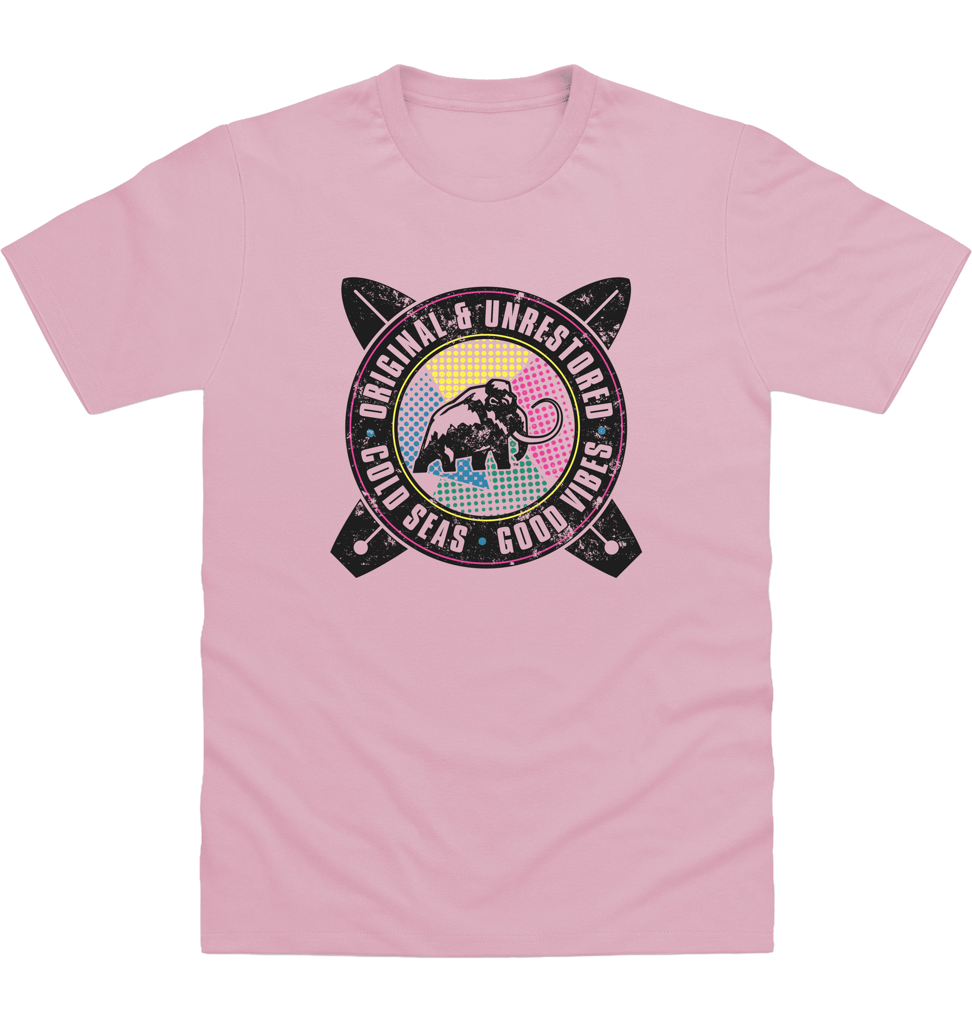 Baby Pink Printed T-shirt Front