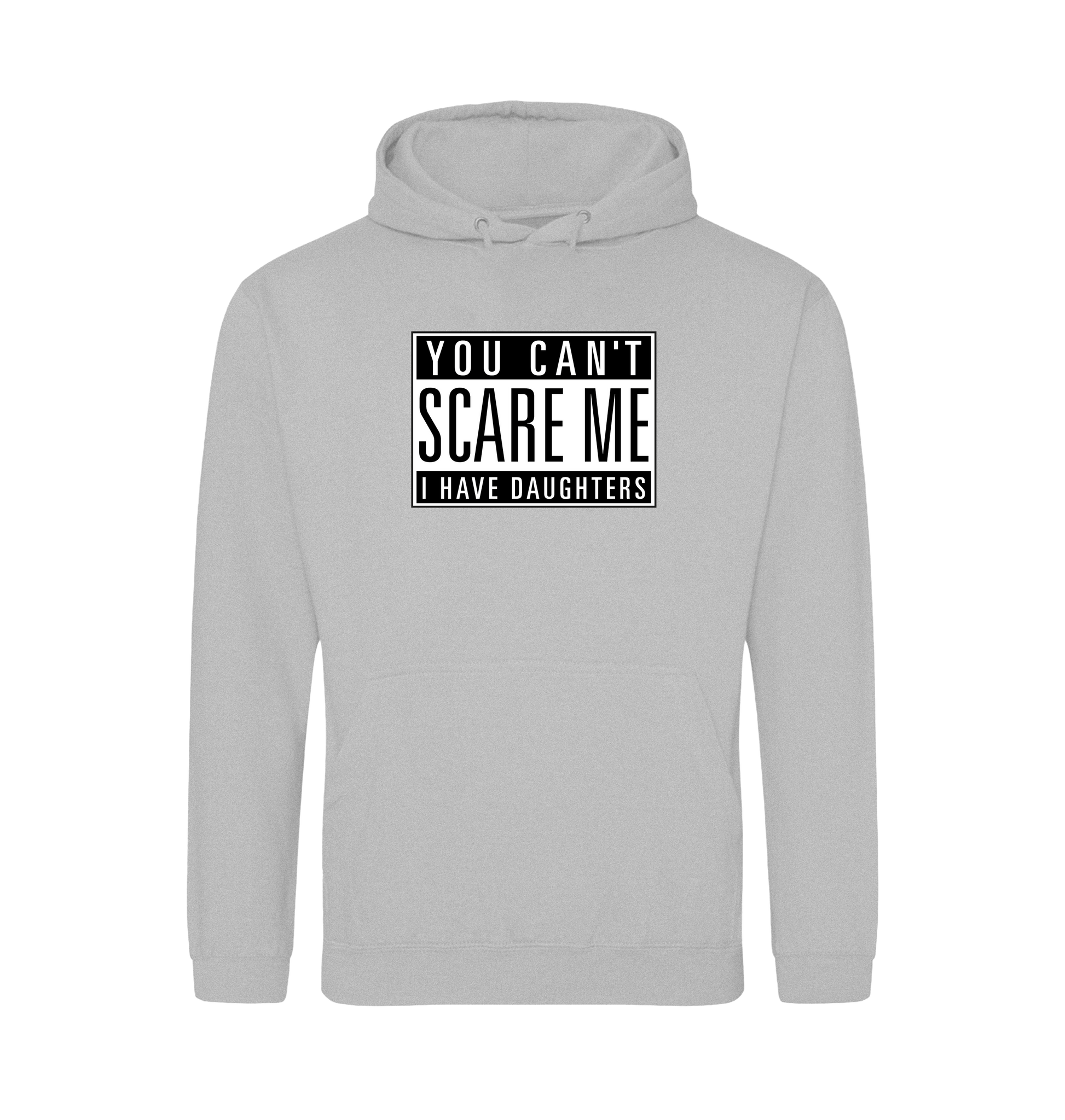 Heather Grey Printed Hoody Front