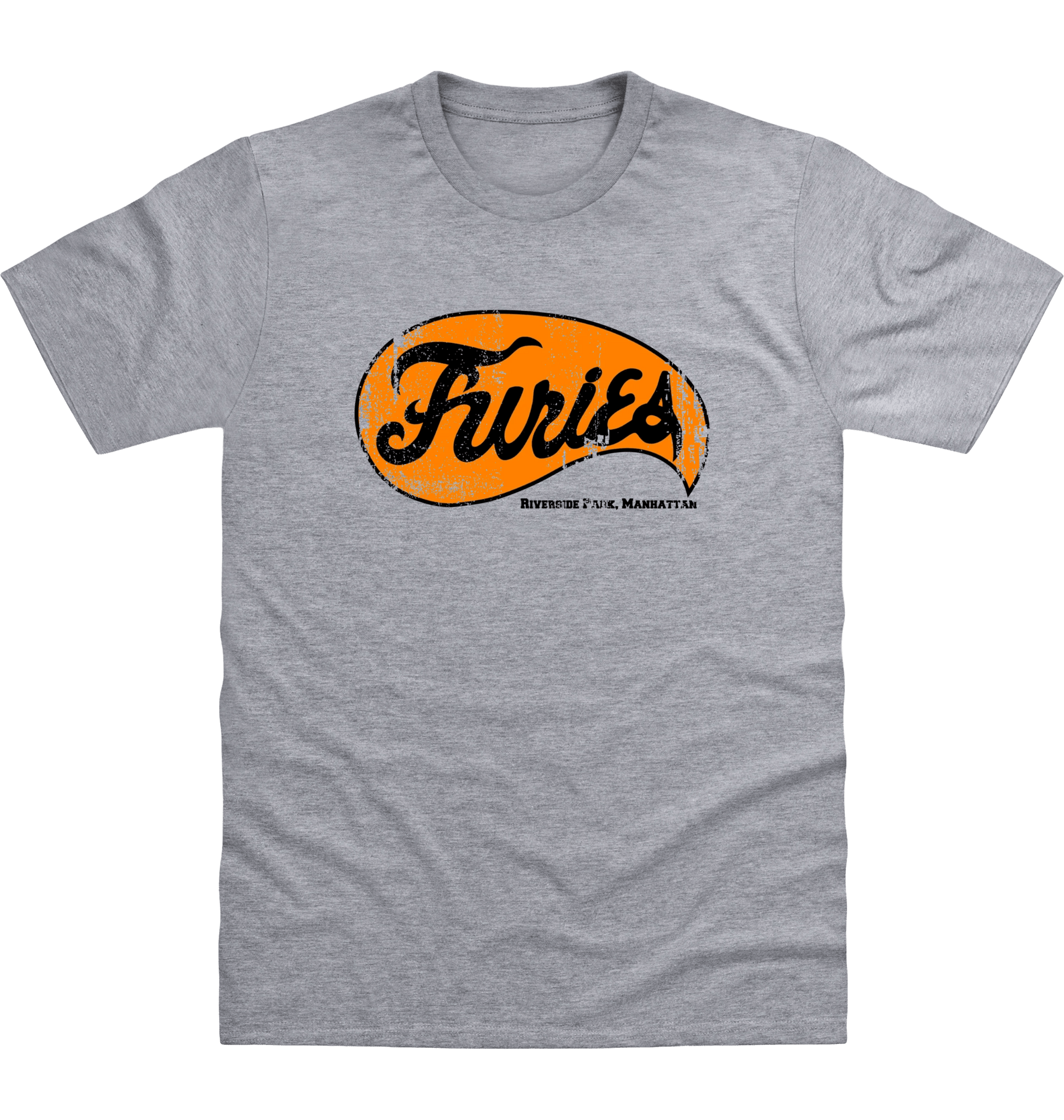 Heather Grey Printed T-shirt Front